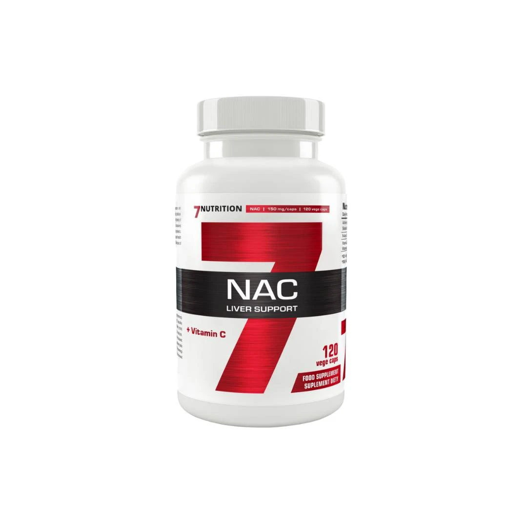 7 NUTRITION NAC Liver Support 500 mg 120 Vege Kapsula