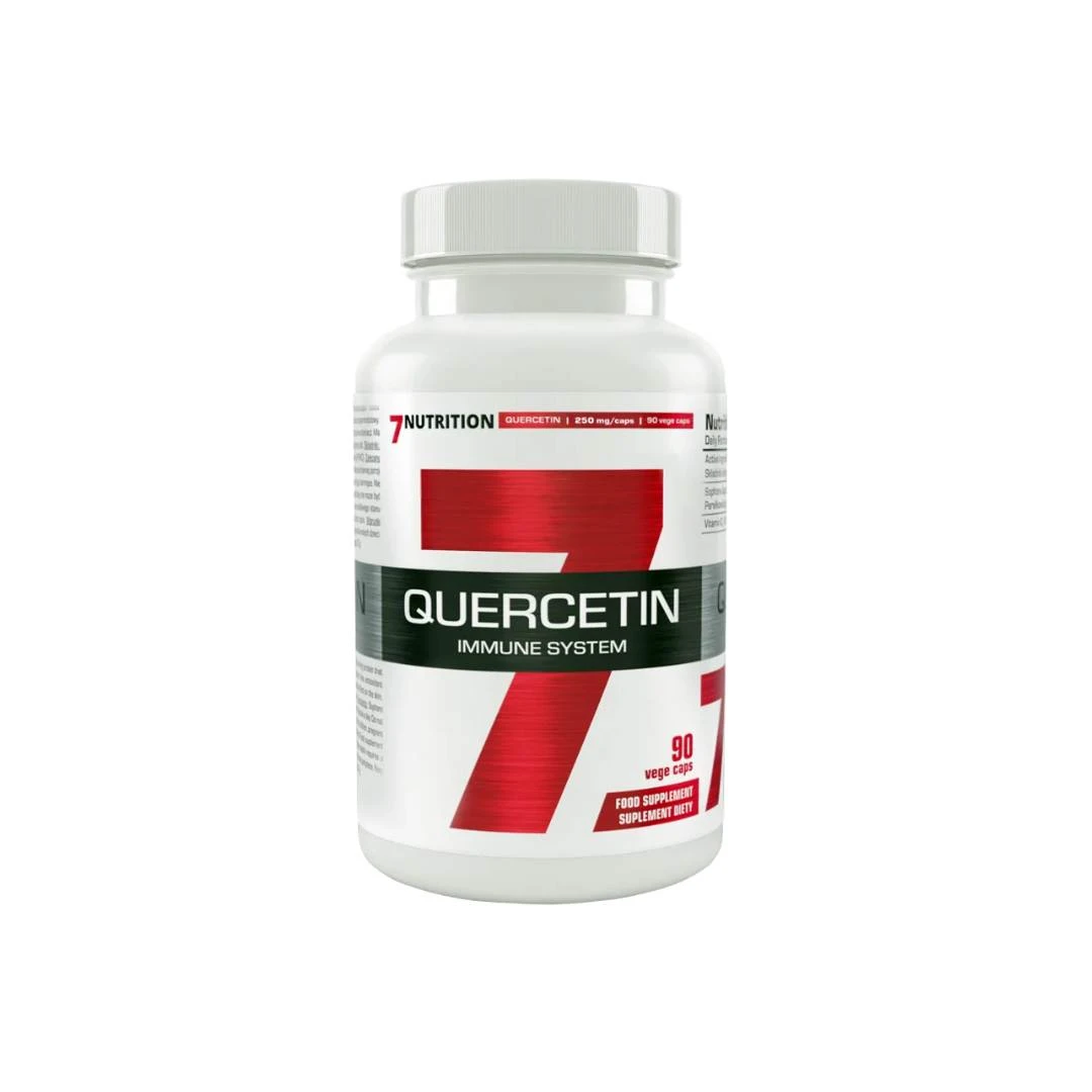 7 NUTRITION QUERCETIN 250 mg 90 Kapsula; protiv Alergije i Astme, Antioksidant, za Jačanje Imuniteta i Prevenciju Kardiovaskularniih Bolesti