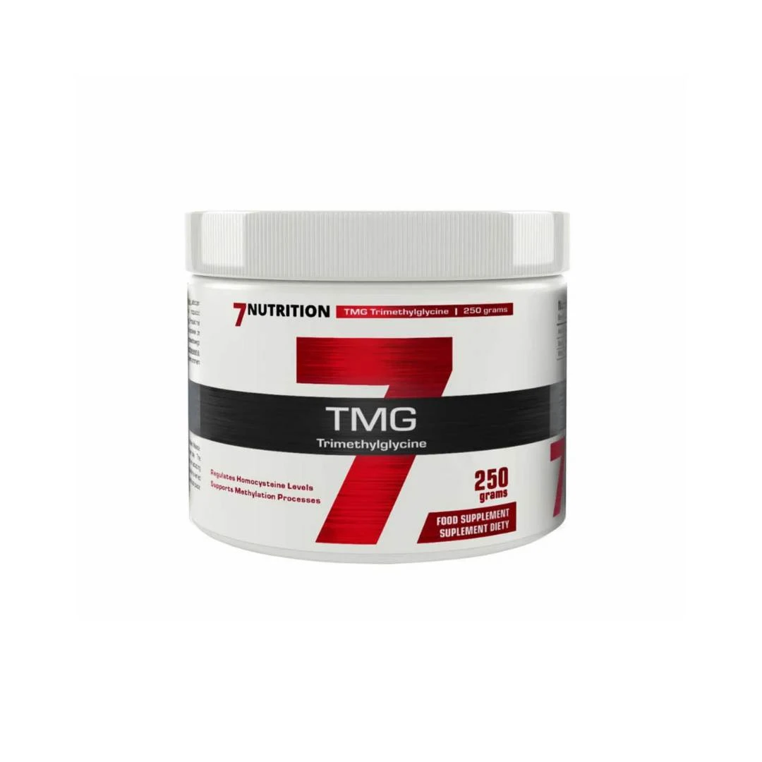 7 NUTRITION TMG Trimetilglicin 250 g; Detoksikacija, Smanjenje Triglicerida, Prevencija Kardiovaskularnih Bolesti, protiv Tromboze