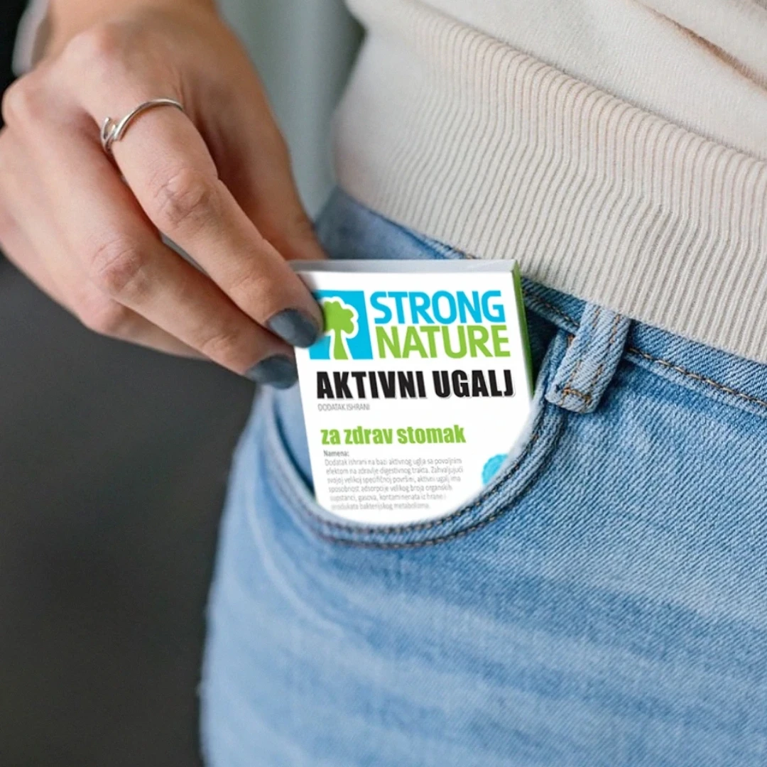 STRONG NATURE® Aktivni Ugalj 250 mg 10 Kapsula