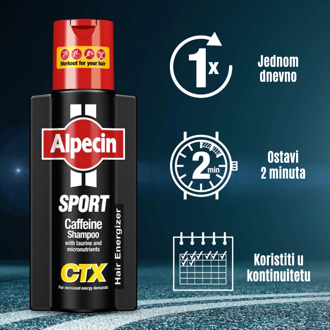 Alpecin CTX Sport Caffeine Šampon za Muškarce 250 mL