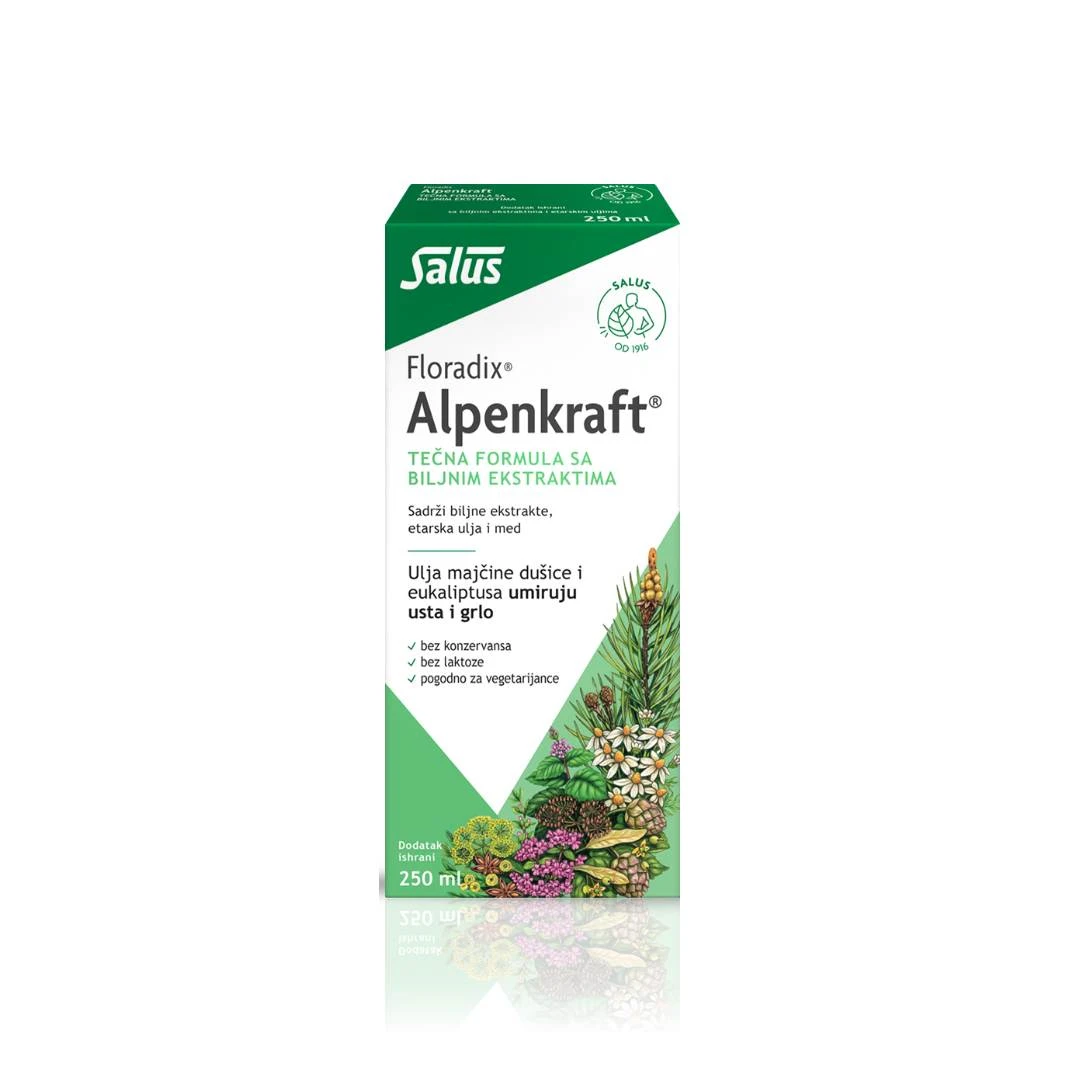 Alpenkraft® Biljni Sirup za Disajne Puteve 250 mL