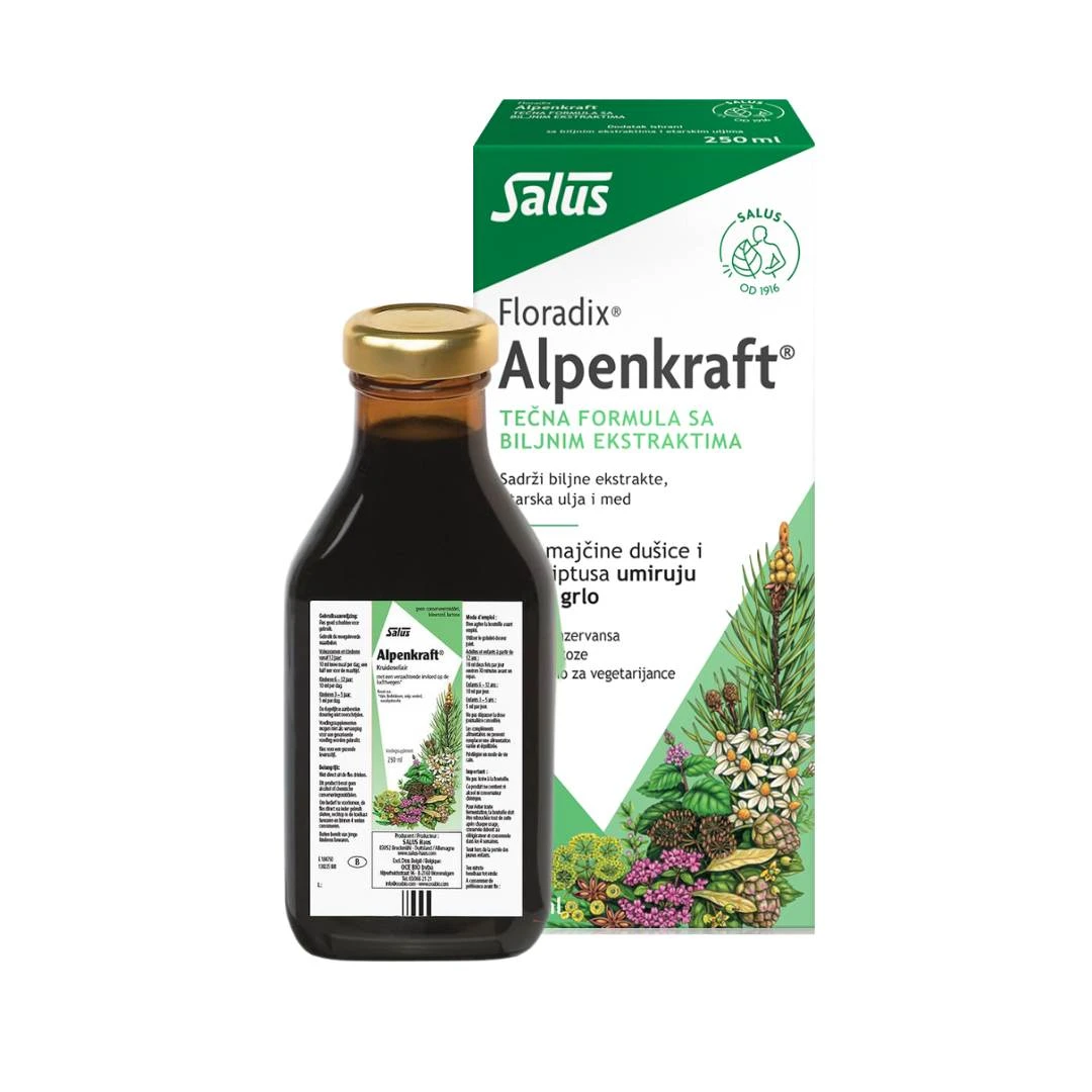 Alpenkraft® Biljni Sirup za Disajne Puteve 250 mL