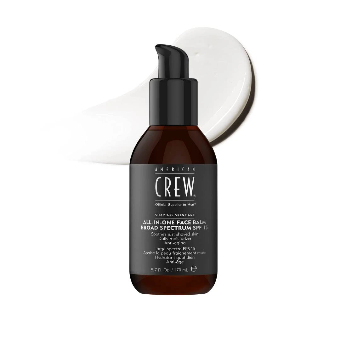 American CREW® All In One Face Balm SPF15 Balzam Posle Brijanja 170 mL ; After-Shave