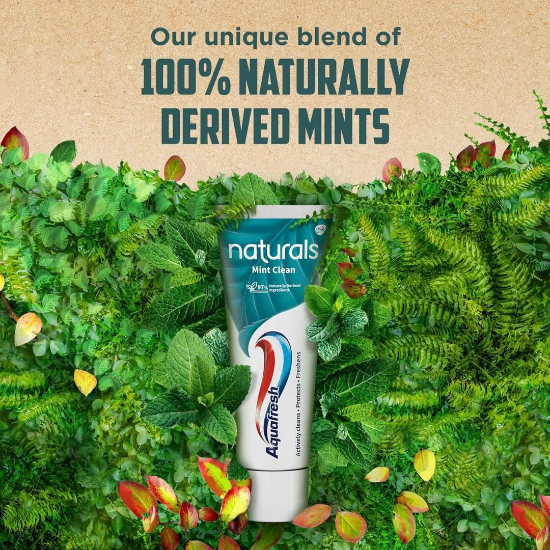 Aquafresh Pata za Zube Naturals Mint Clean 75 mL