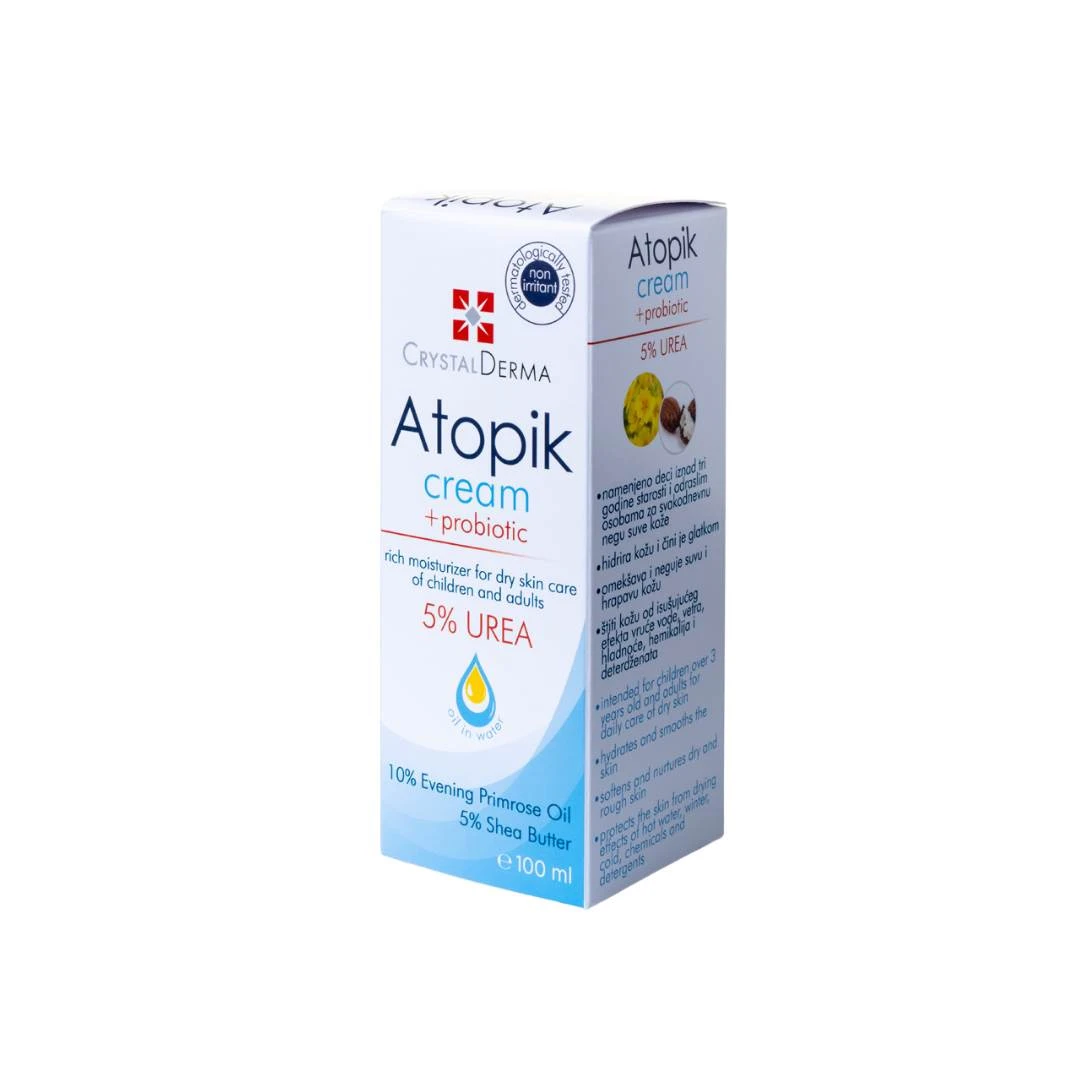 Atopik Cream 5% Urea+Probiotik za Suvu, Osetljivu i Atopičnu Kožu 100 mL