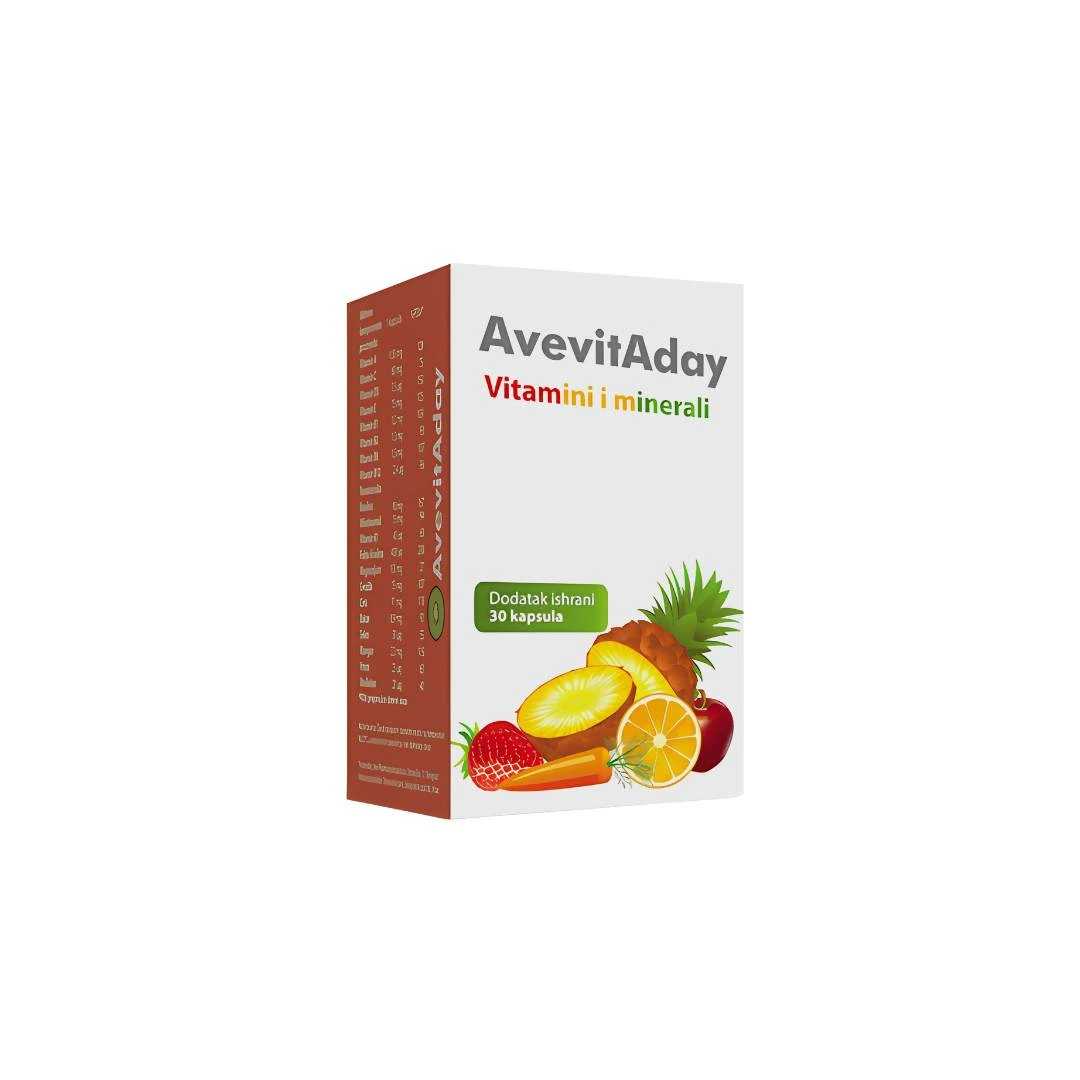 AvevitAday Vitamini i Minerali 30 Kapsula