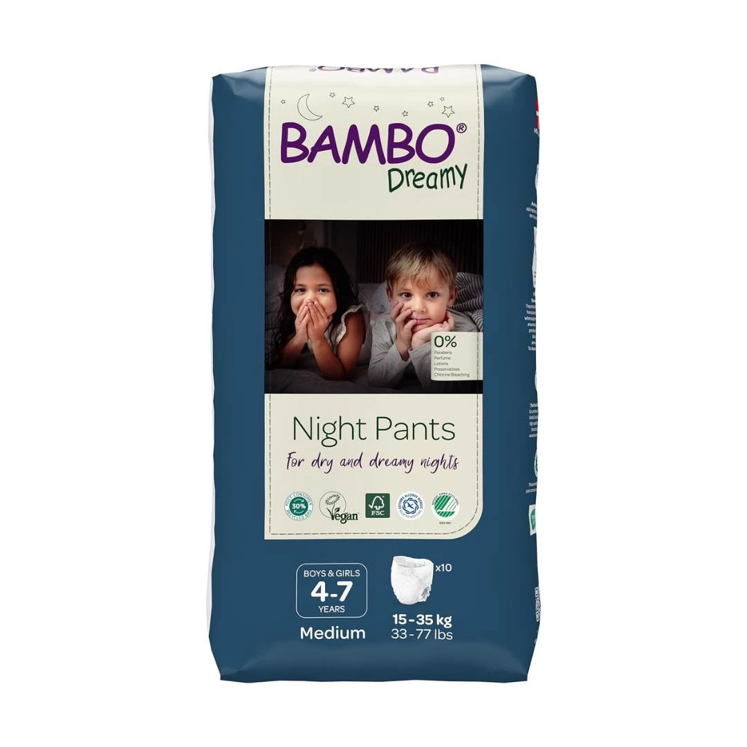 BAMBO® Dreamy Noćne Gaćice za Inkontinenciju za Dečake i Devojčice 15-35 Kg 10 Gaćica