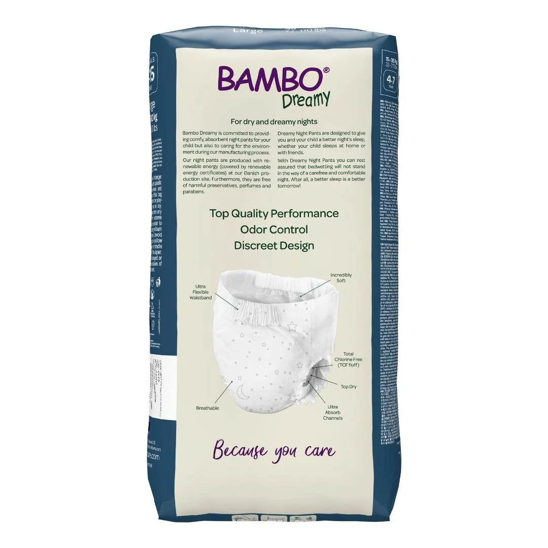 BAMBO® Dreamy Noćne Gaćice za Inkontinenciju za Dečake i Devojčice 15-35 Kg 10 Gaćica