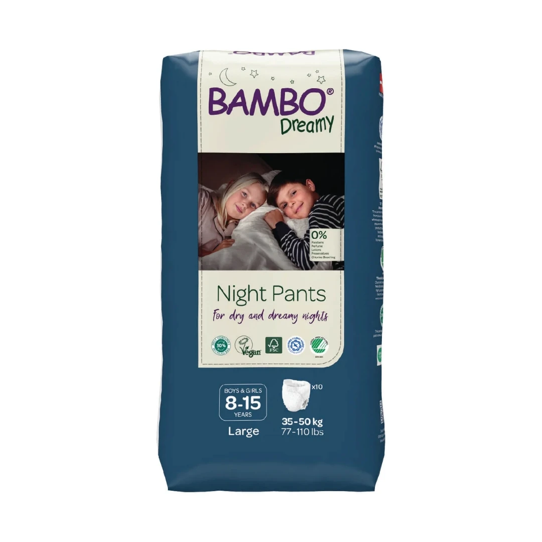 BAMBO® Dreamy Noćne Gaćice za Inkontinenciju za Dečake i Devojčice 35-50 Kg 10 Gaćica