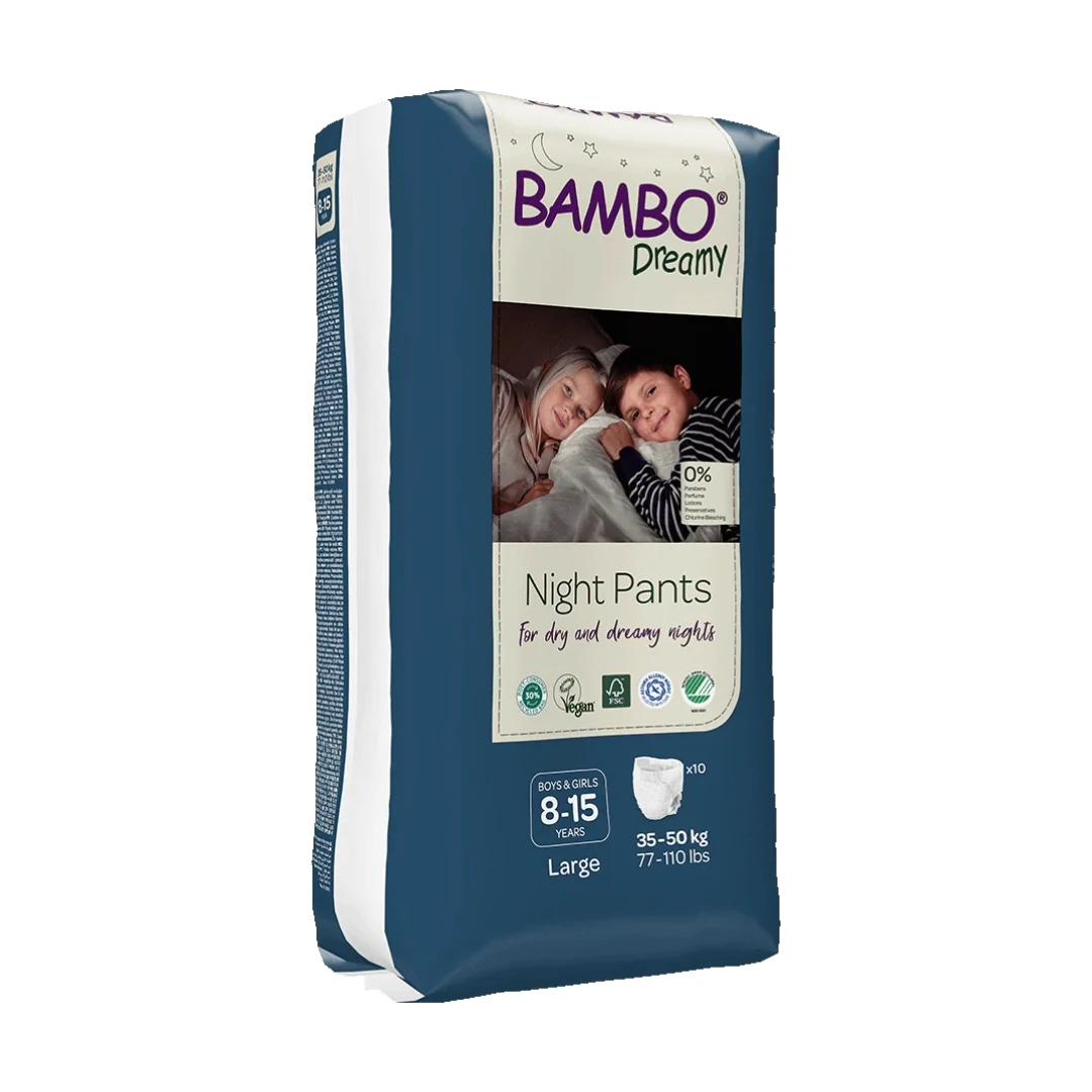 BAMBO® Dreamy Noćne Gaćice za Inkontinenciju za Dečake i Devojčice 35-50 Kg 10 Gaćica