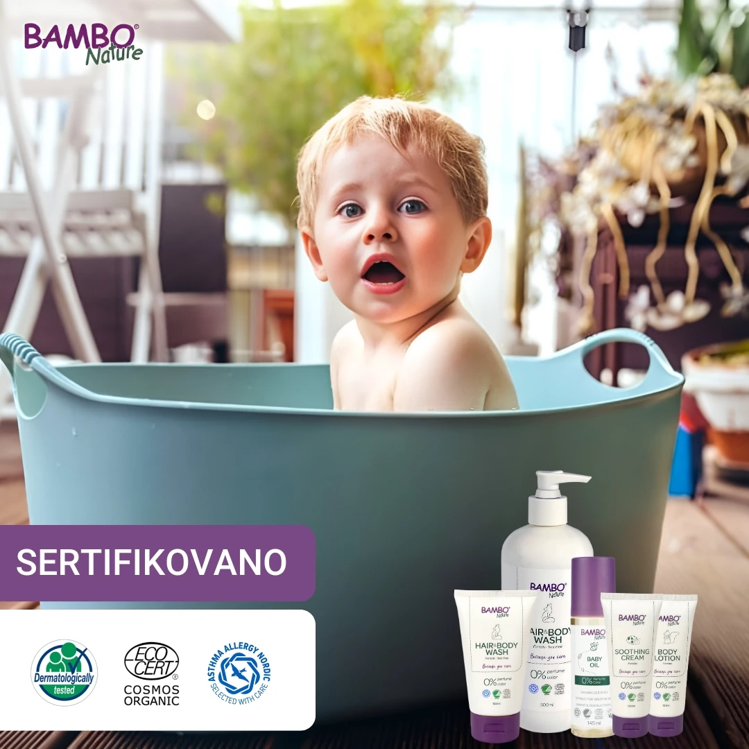  BAMBO® Nature Organski Losion Za Telo za Bebe i Decu 100 mL