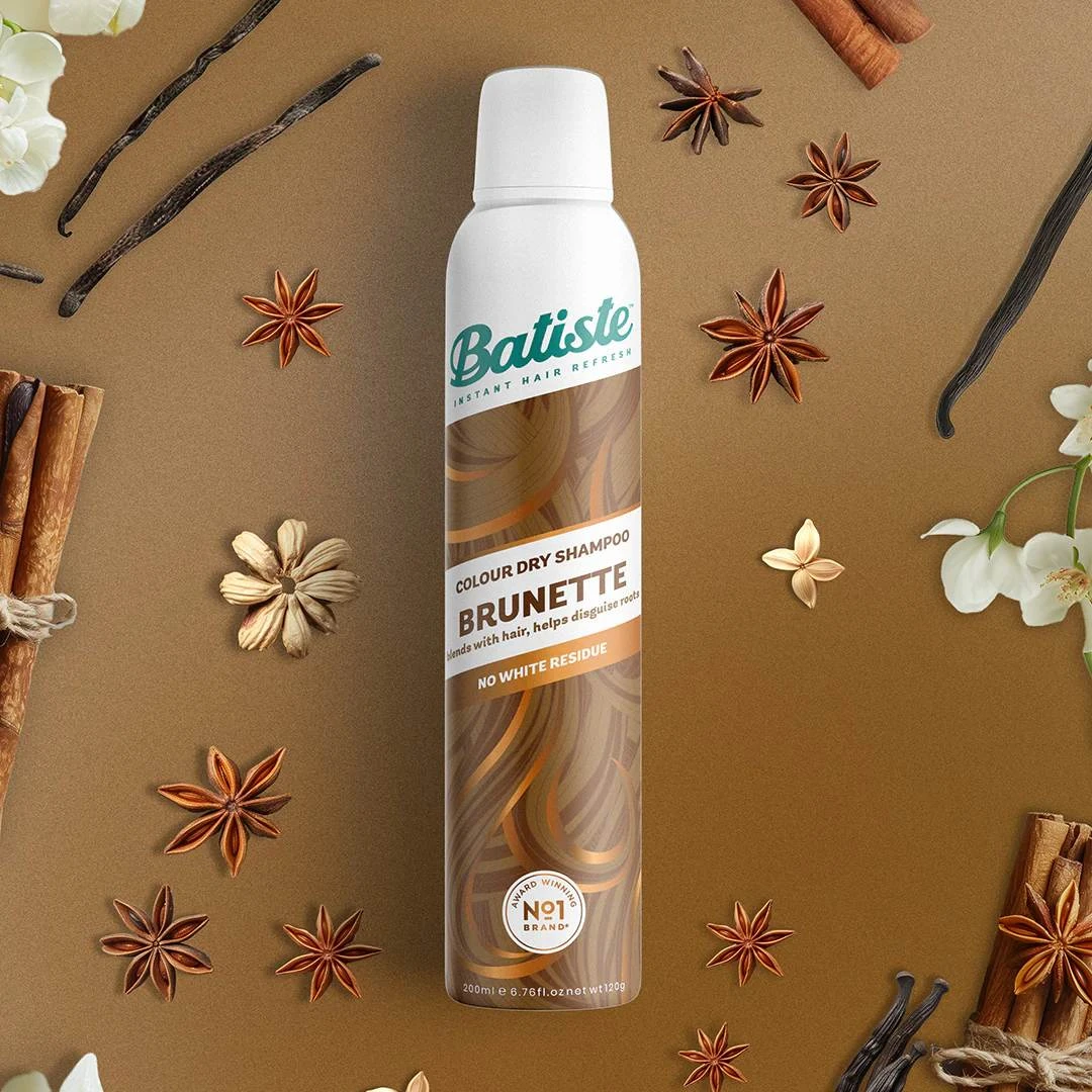 Batiste BRUNETTE Šampon za Suvo Pranje Kose za Brinete i Crnke 200 mL