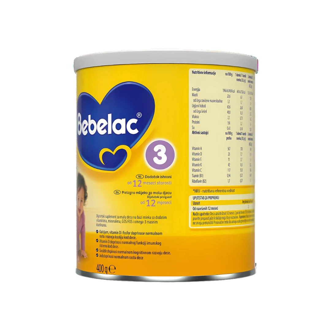 Bebelac® 3 Adaptirano Mleko za Bebe 400 g