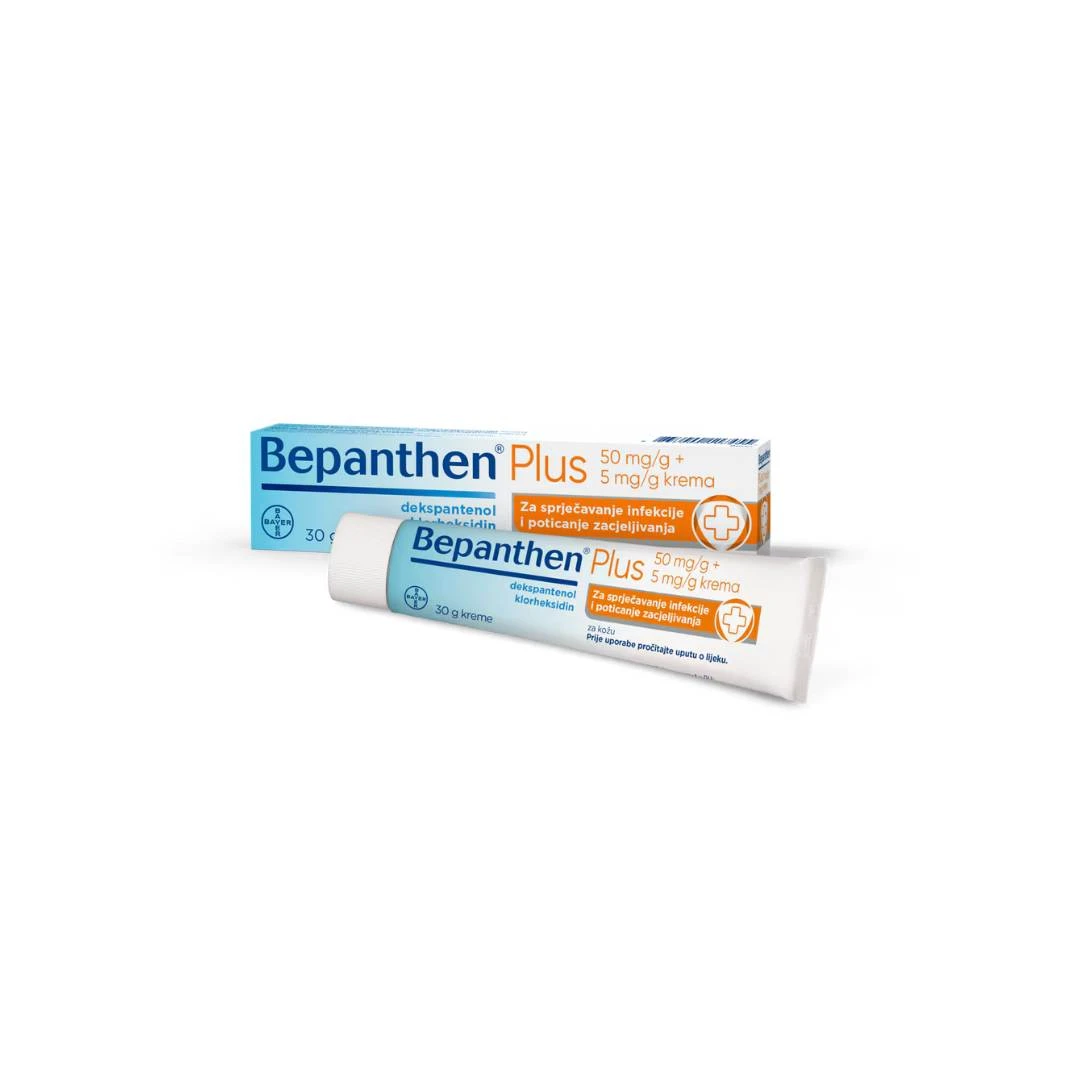 BAYER Bepanthen® Plus Antiseptična Krem 50 mg/5 mg 30g