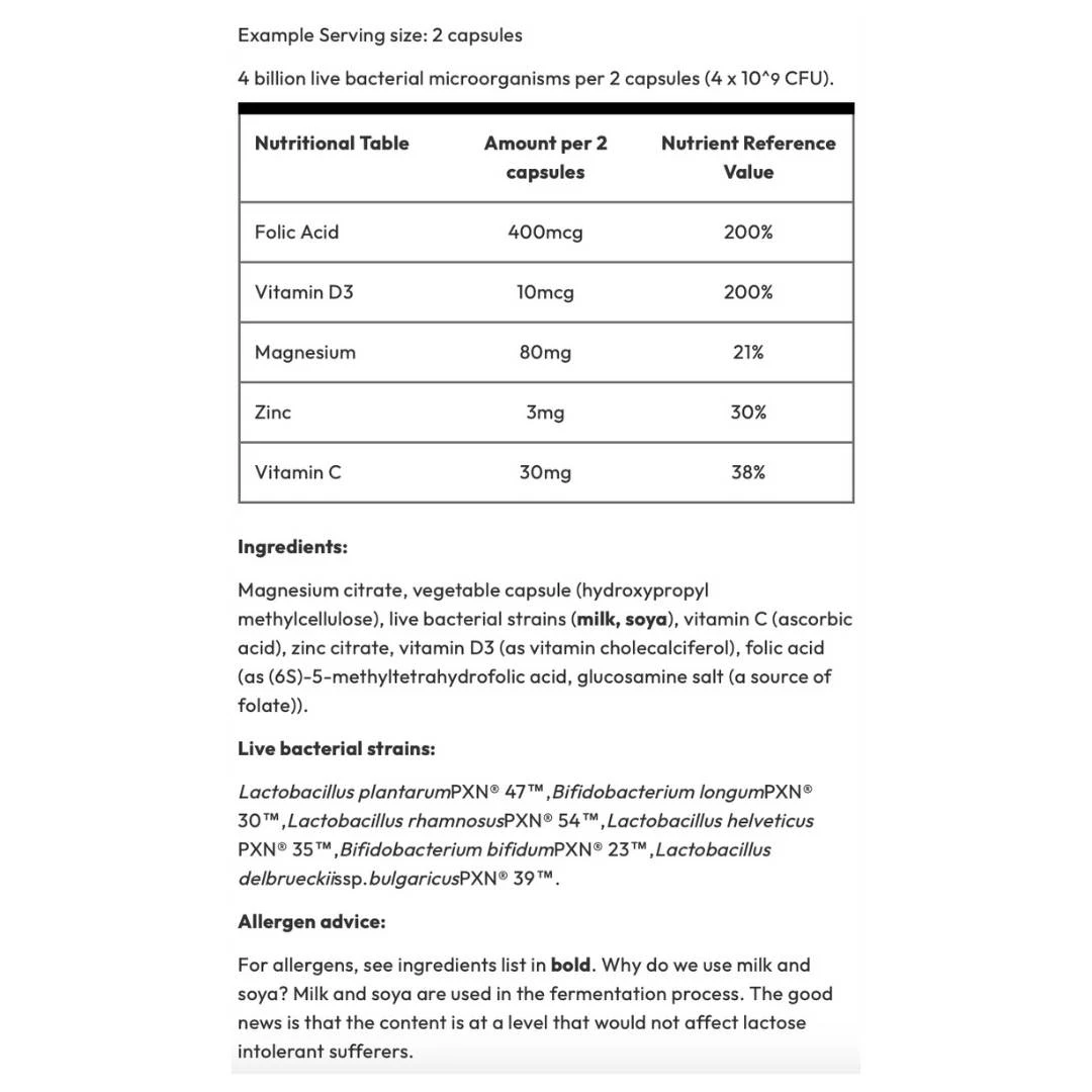 bio-kult® Pregnea 60 Kapsula za Trudnice; Magnezijum, Cink, Folna Kiselina i Vitamini C i D3