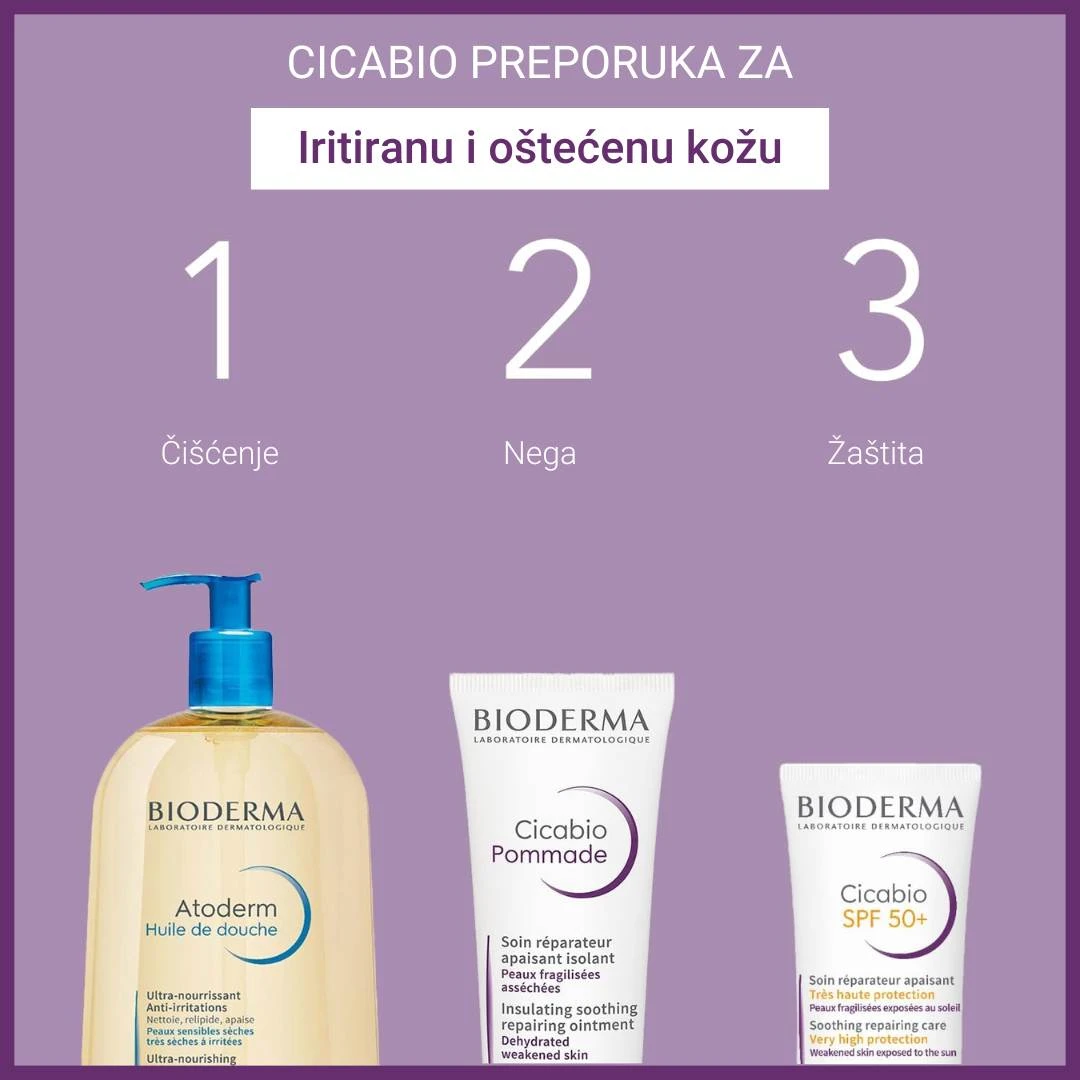 BIODERMA Cicabio SPF50+ Umirujuća Regenerativna Nega sa Veoma Visokom Zaštitom 30 mL