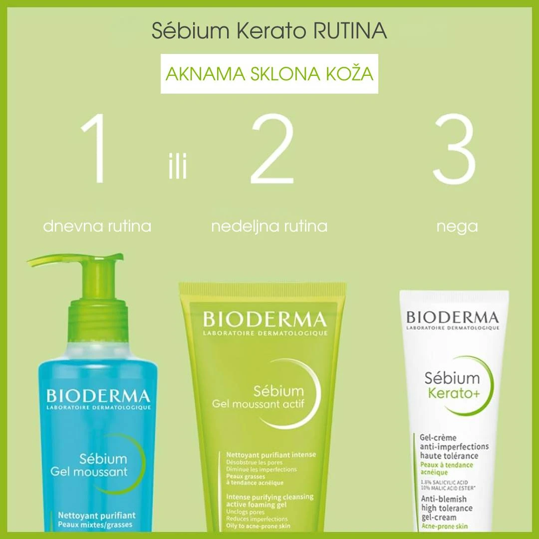 BIODERMA Sébium Kerato+ Gel-Krema za Problematičnu Kožu 30 mL