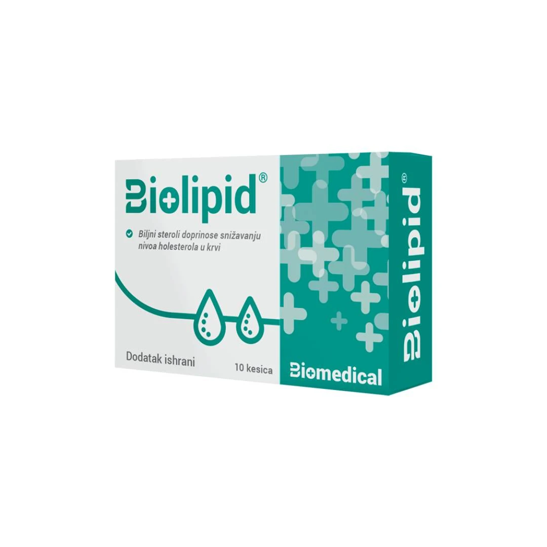 Biolipid 10 Kesica za Regulaciju Nivoa Holesterola i Triglicerida u Krvi