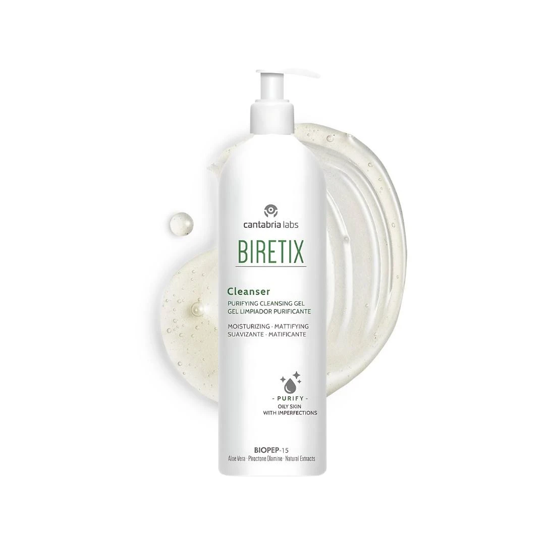 BIRETIX Cleanser Gel za Umivanje i Pranje Kože Sklone Aknama sa Antibakterijskim Delovanjem 400 mL