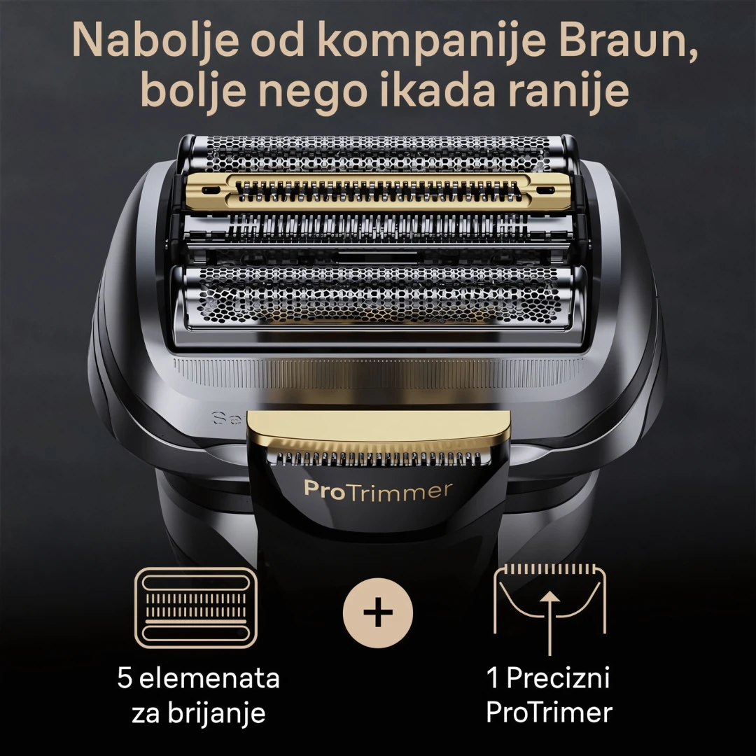 Braun Električni Aparat za Brijanje 9519s Serija 9 PRO+ Gold Box 