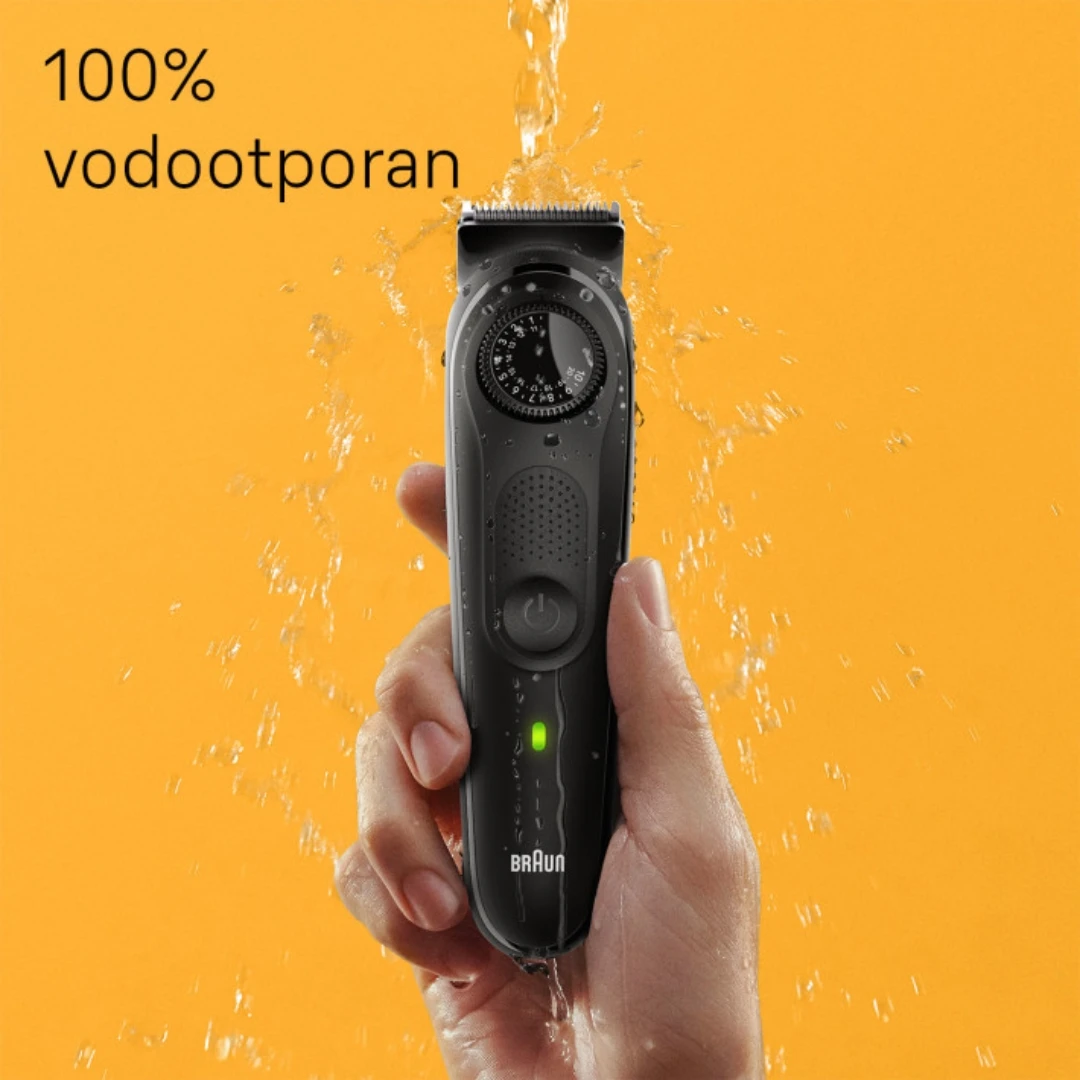 Braun Vodootporni Električni Trimer za Bradu Series 5 BT5440 sa Točkićem za Preciznost