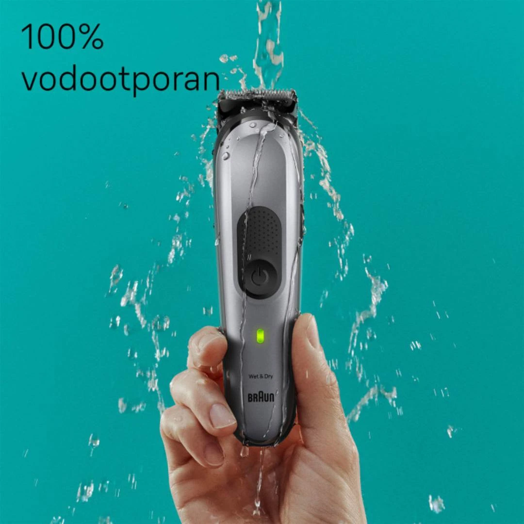 Braun Vodootporni Električni Trimer za Bradu Series 7 BT7420 sa Točkićem za Preciznost