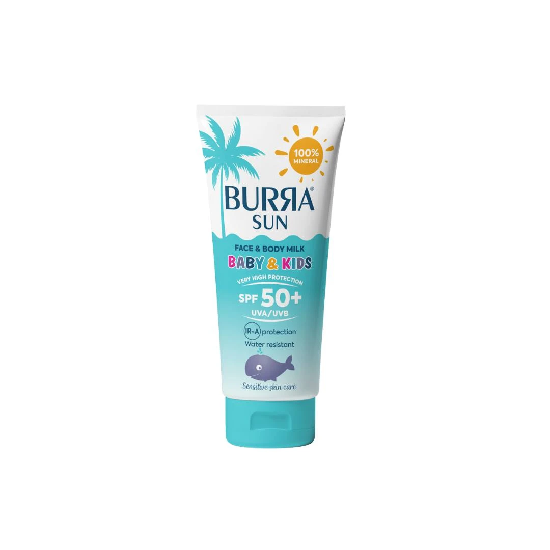 BURRA SUN Baby & Kids Milk SPF50+ Mleko za Zaštitu od Sunca za Bebe i Decu 100 mL