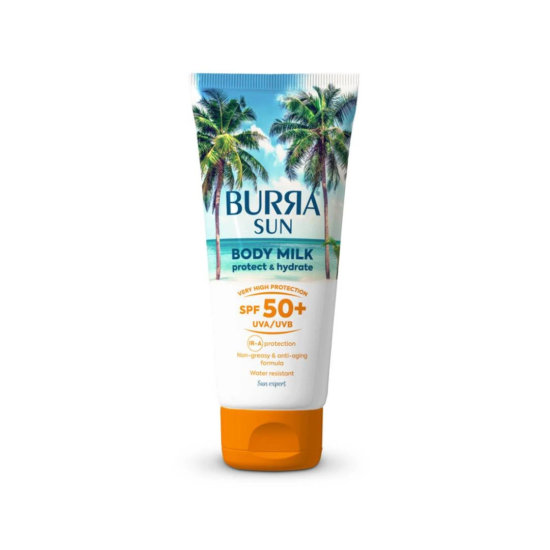 BURRA SUN BODY MILK Mleko za Zaštitu od Sunca za Decu i Odrasle SPF50+ 200 mL