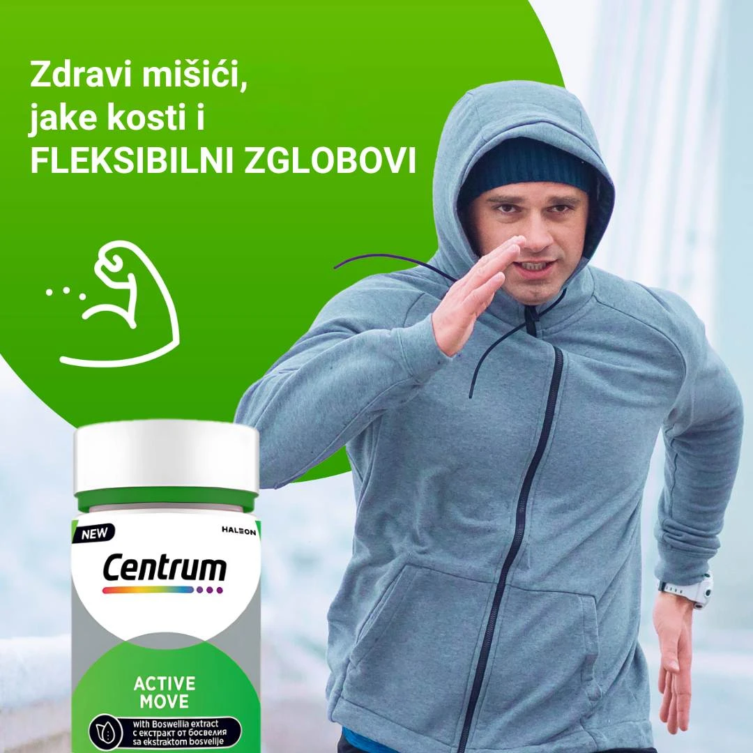 Centrum® ACTIVE MOVE 30 Mekih Gel Kapsula sa Bosvelijom za Sportiste i Aktivne Osobe