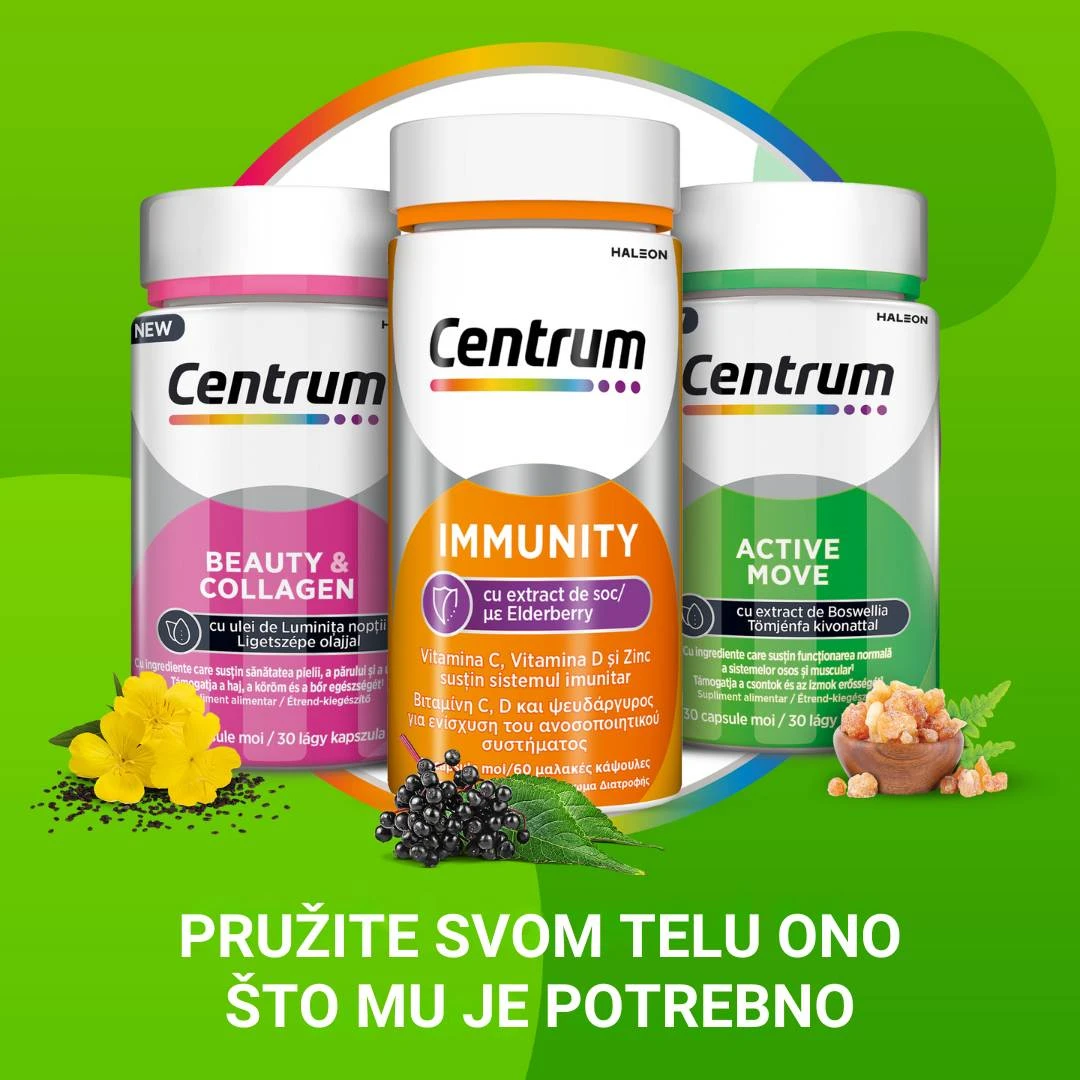 Centrum® ACTIVE MOVE 30 Mekih Gel Kapsula sa Bosvelijom za Sportiste i Aktivne Osobe