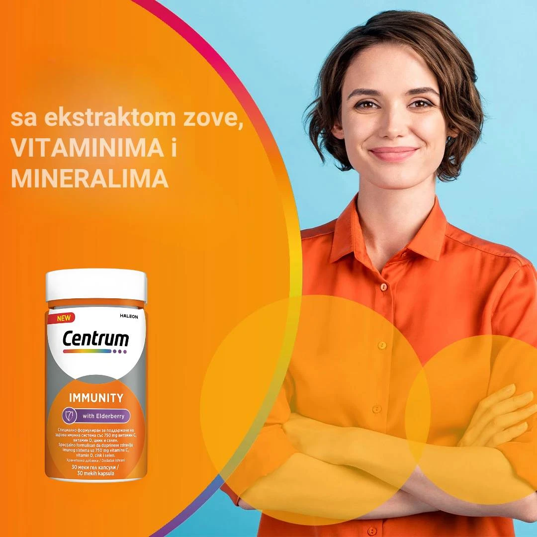 Centrum® IMMUNITY 30 Mekih Gel Kapsula za Jačanje Imuniteta