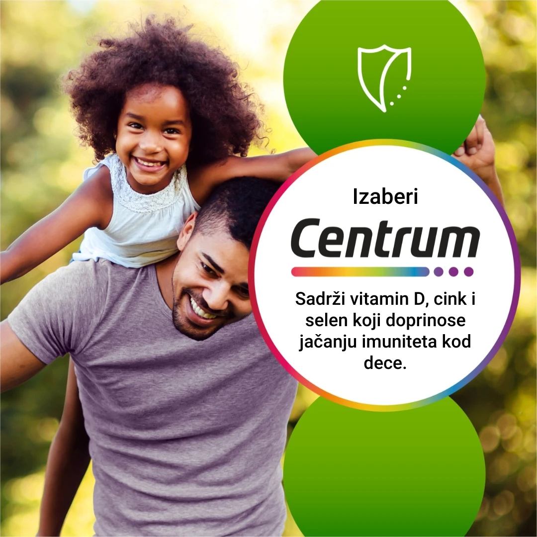 Centrum® JUNIOR za Decu Tablete sa Multivitaminima za Žvakanje 30