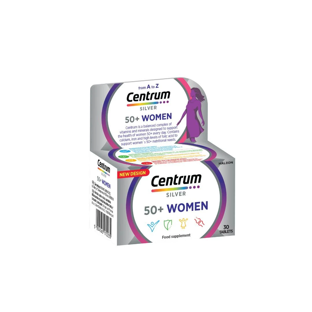 Centrum® SILVER WOMEN 50+ Multivitamini za Žene Tablete 30