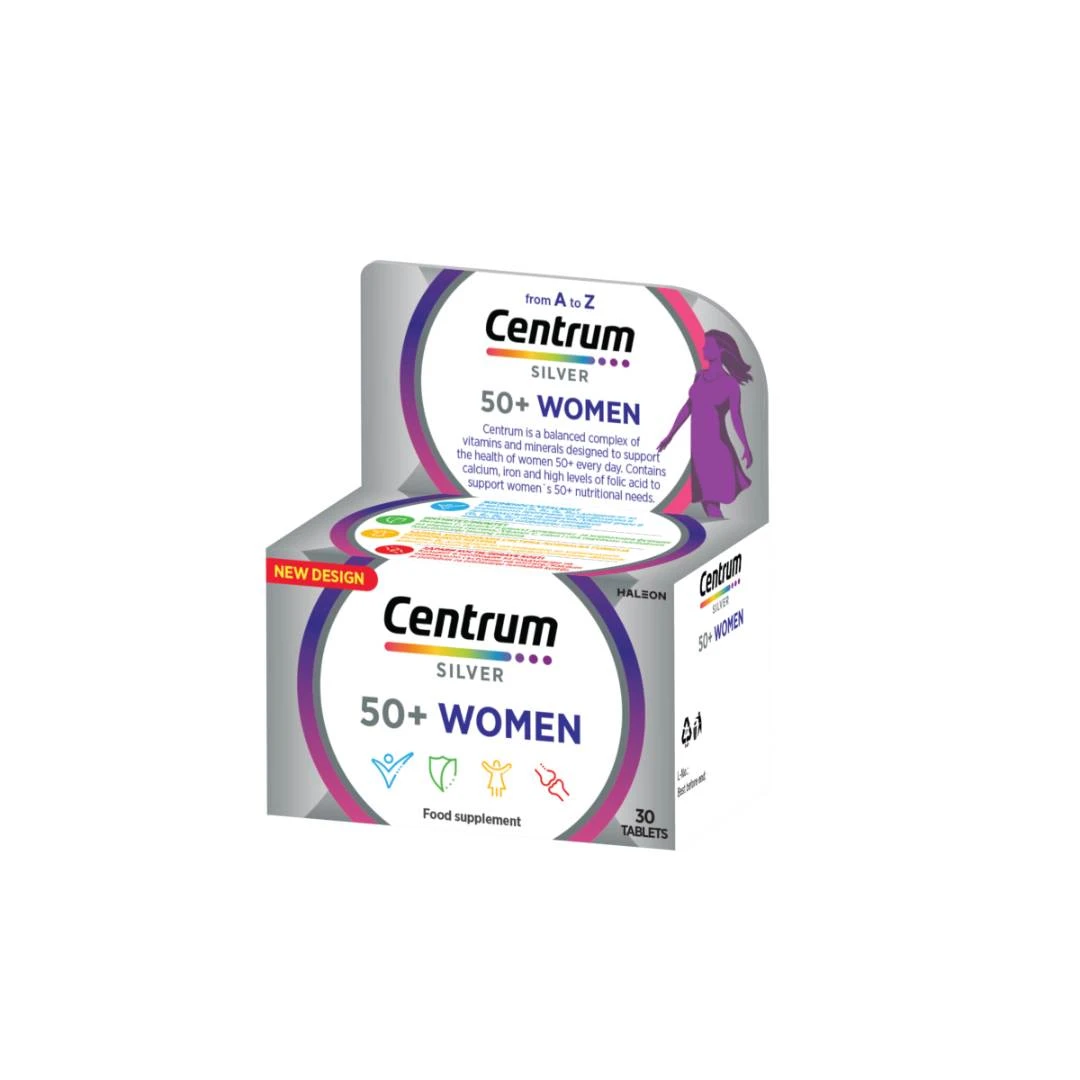 Centrum® SILVER WOMEN 50+ Multivitamini za Žene Tablete 30