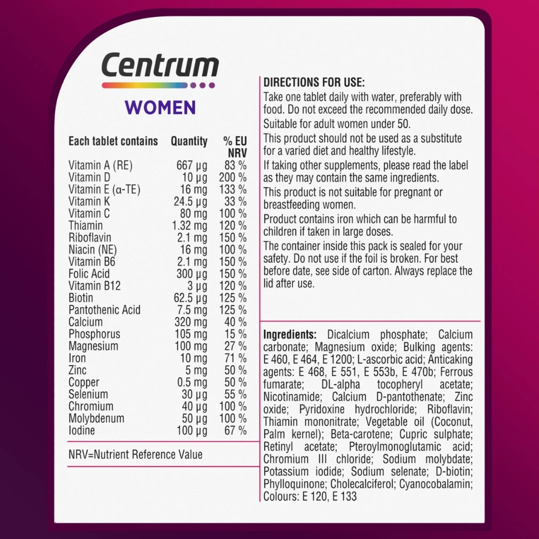 Centrum® WOMEN Multivitamini za Žene 30
