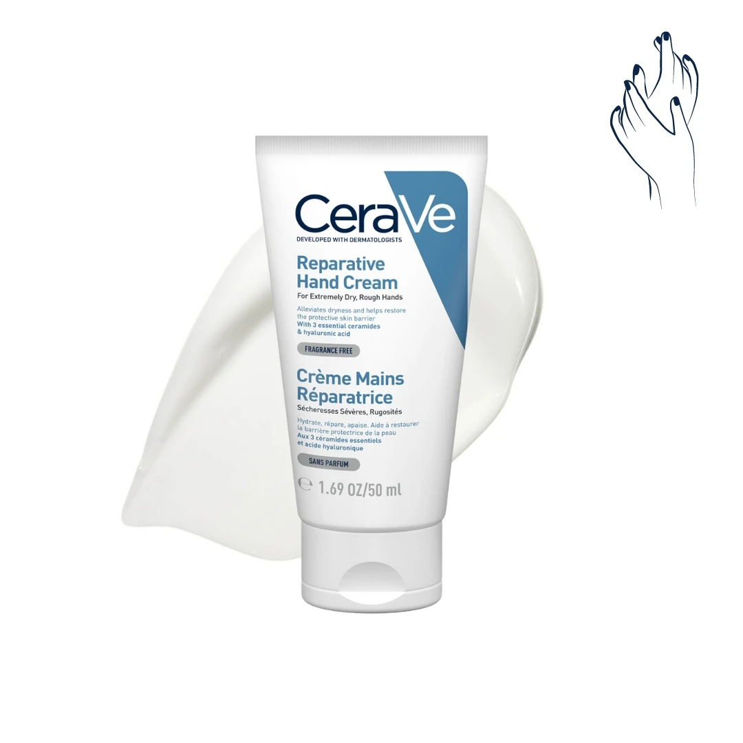 CeraVe® Obnavljajuća Krema za Ruke sa Dimetikonom i Hijaluronom 50 mL