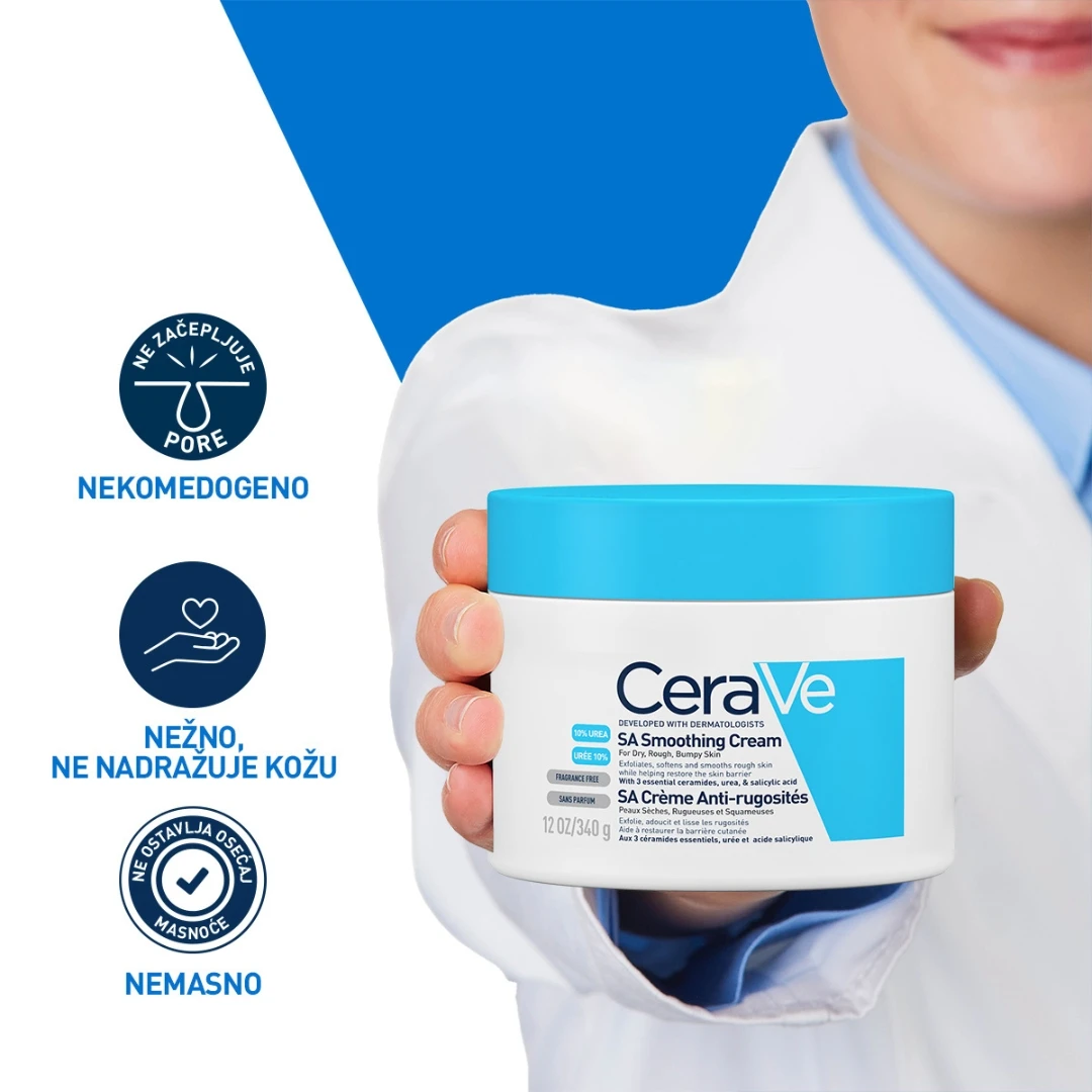 CeraVe® SA Smoothing Krema za Suvu i Grubu Kožu 177 mL