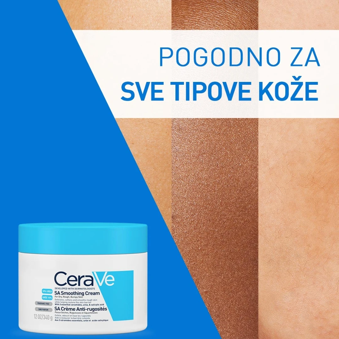 CeraVe® SA Smoothing Krema za Suvu i Grubu Kožu 340 mL