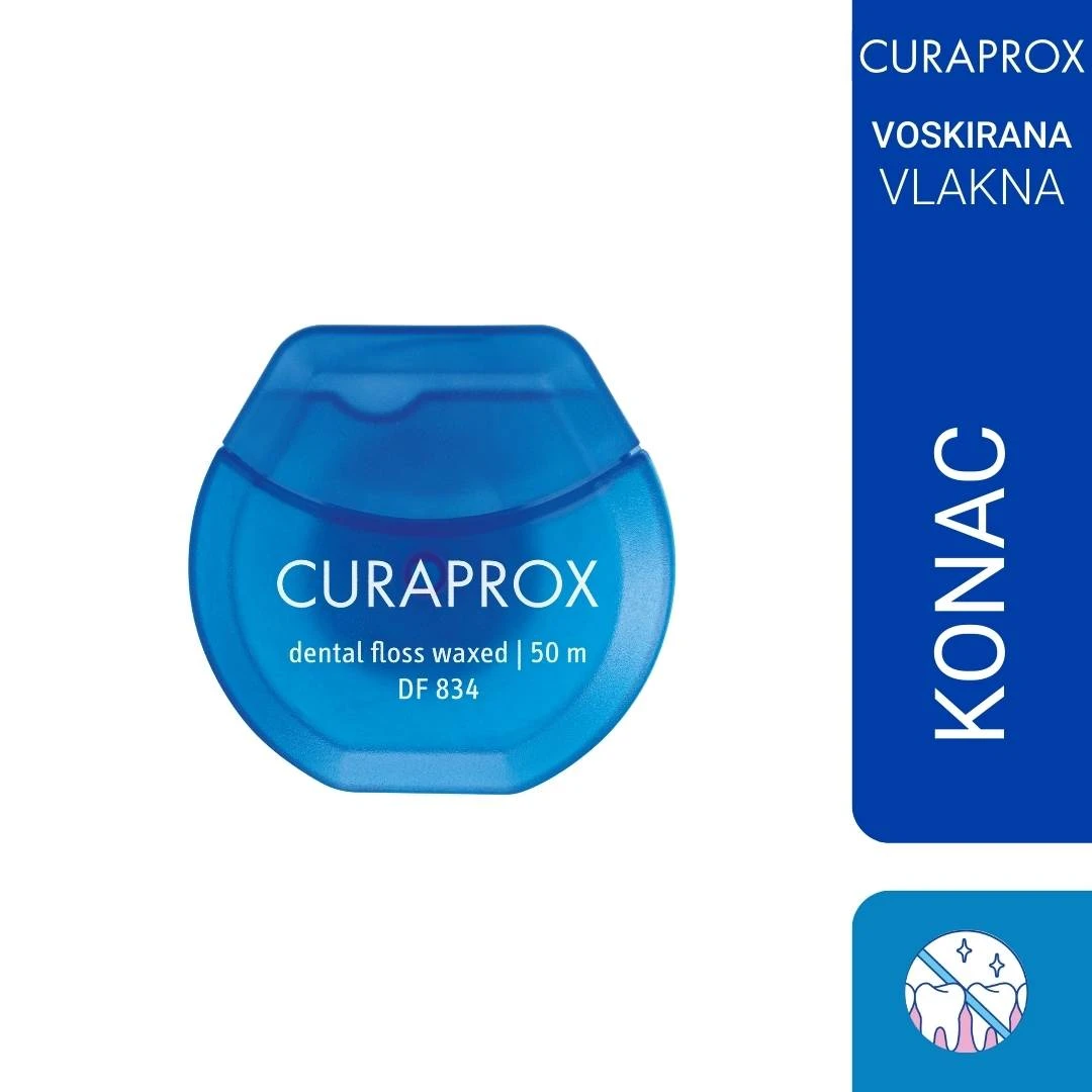 CURAPROX Konac za Zube DF 834 Voskirani 50 m