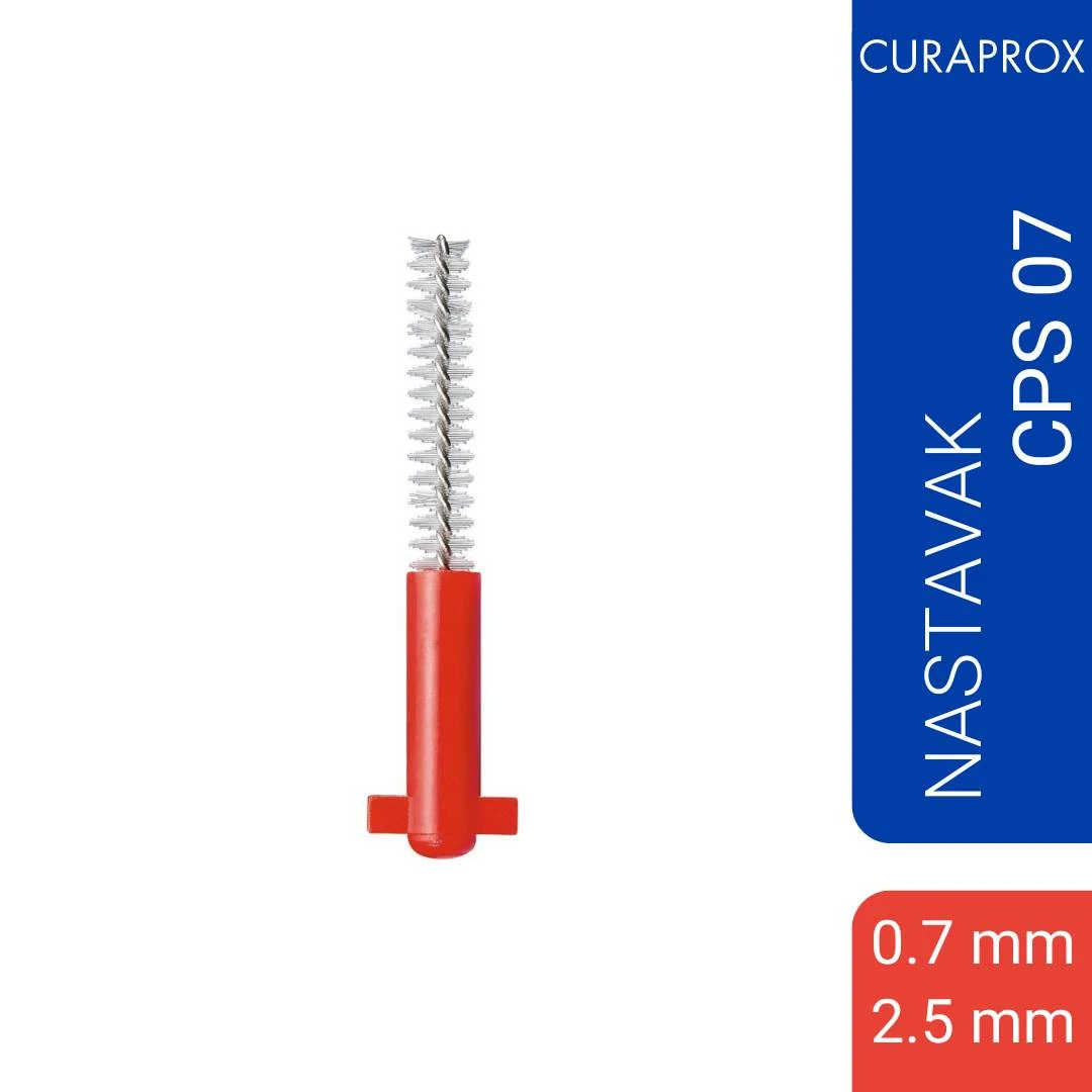 CURAPROX Nastavci za Interdentalnu Četkicu CPS 07 CRVENI 8 Nastavaka