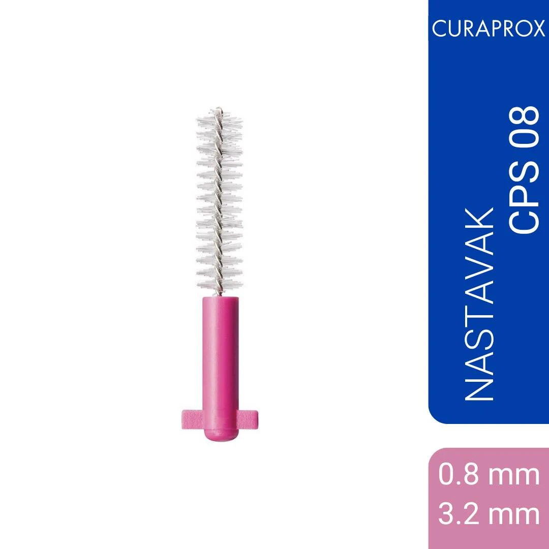 CURAPROX Nastavci za Interdentalnu Četkicu CPS 08 ROZI 8 Nastavaka