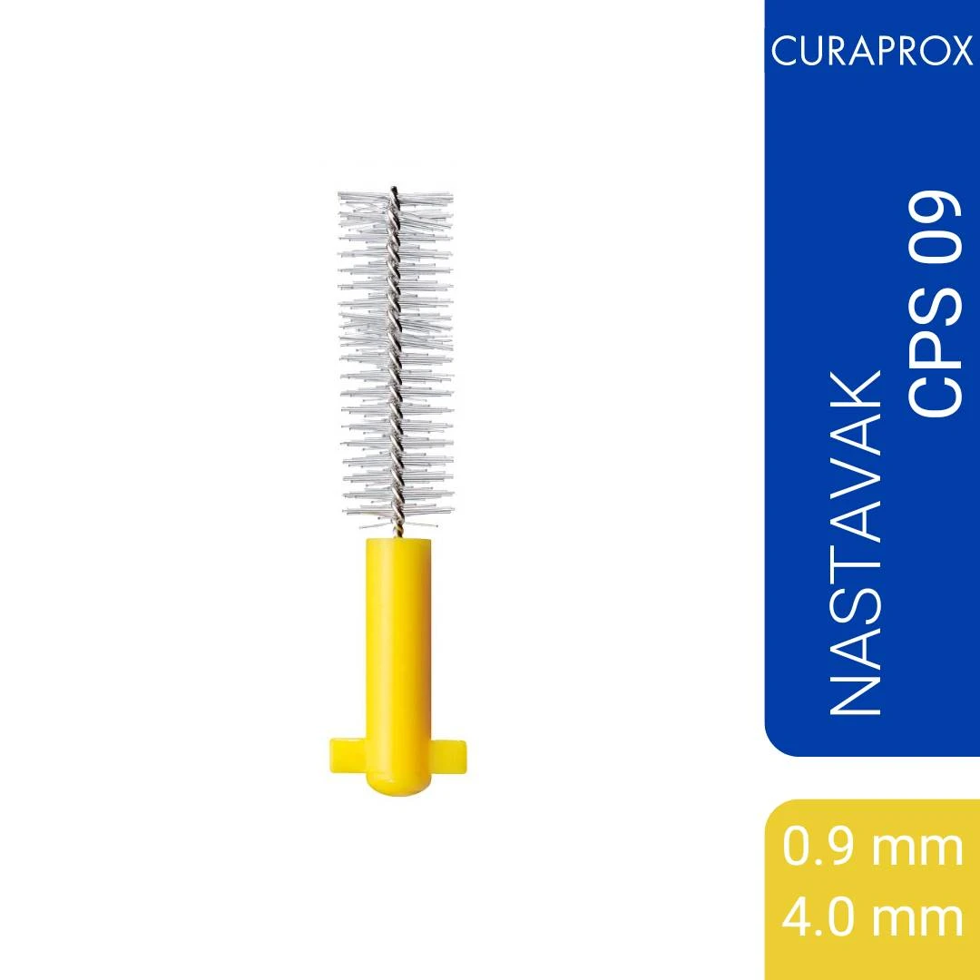 CURAPROX Nastavci za Interdentalnu Četkicu CPS 09 ŽUTI 8 Nastavaka