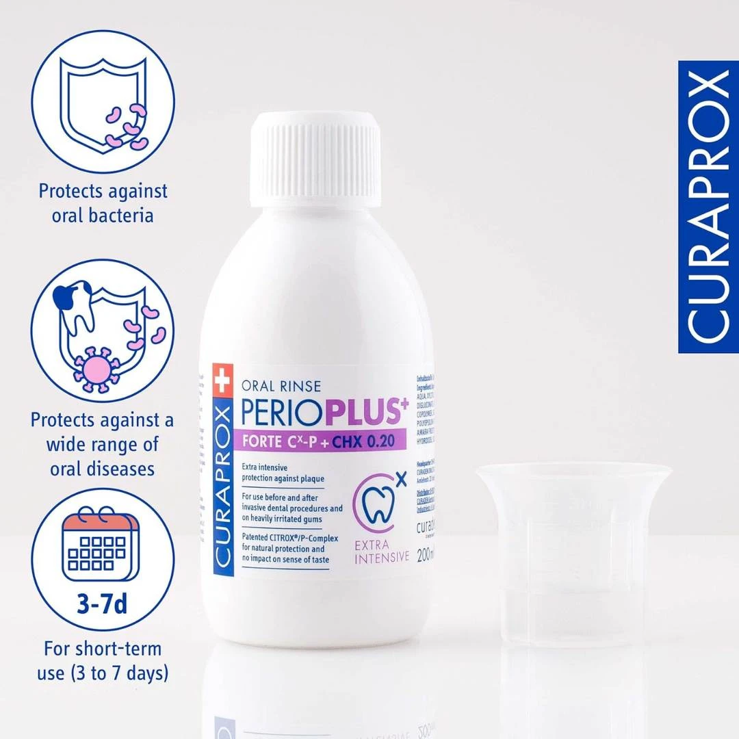 CURAPROX Perio Plus+ FORTE sa 0,2% Hlorheksidina - 200 mL