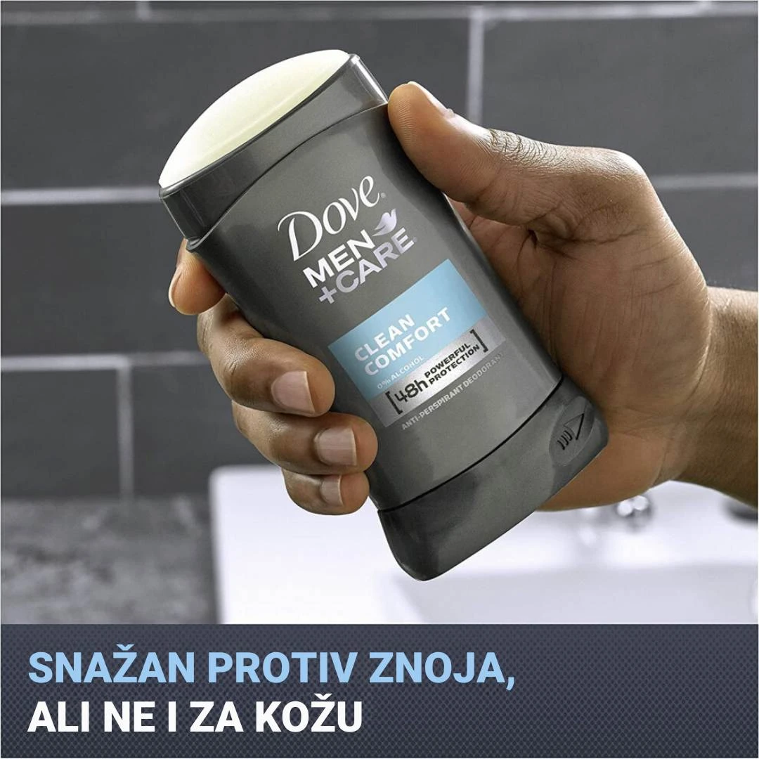 Dove MEN +Care Antiperspirant u Stiku Clean Comfort 48h 50 mL