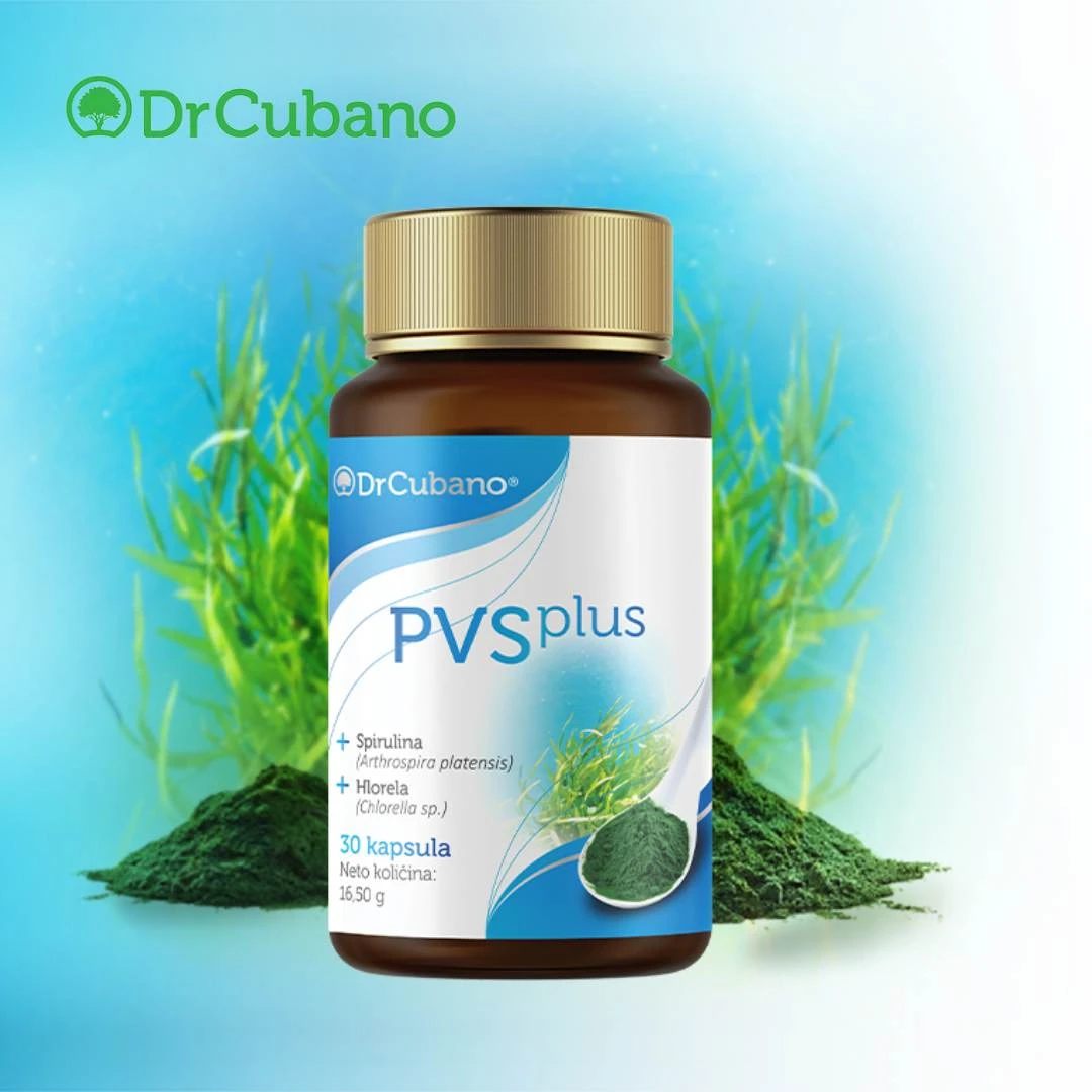 Dr Cubano PVS Plus 30 Kapsula; Spirulina; Hlorela 