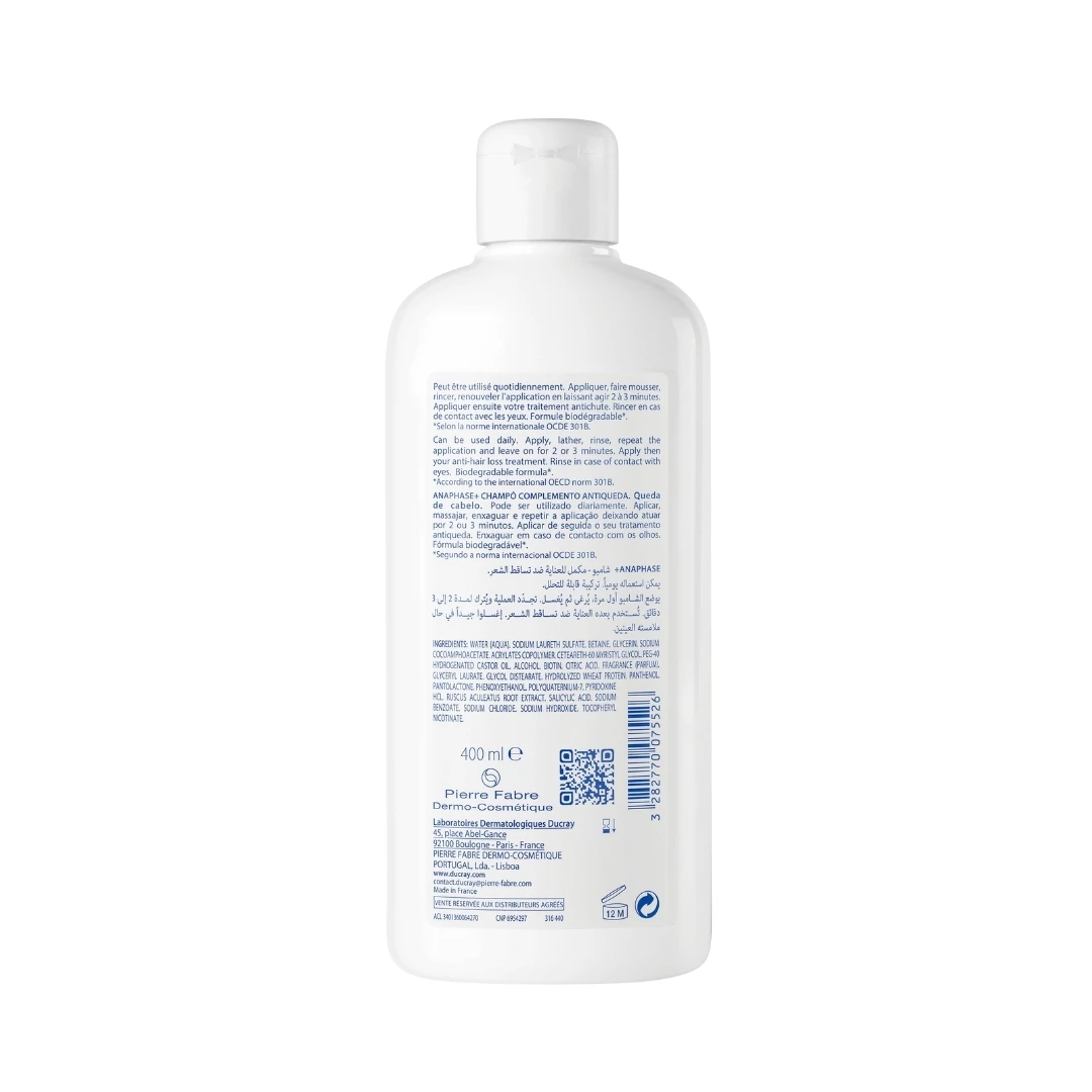 DUCRAY ANAPHASE+ Šampon Protiv Opadanja Kose Anaphase+ Anti-Hair Loss Complement Shampoo 400 mL