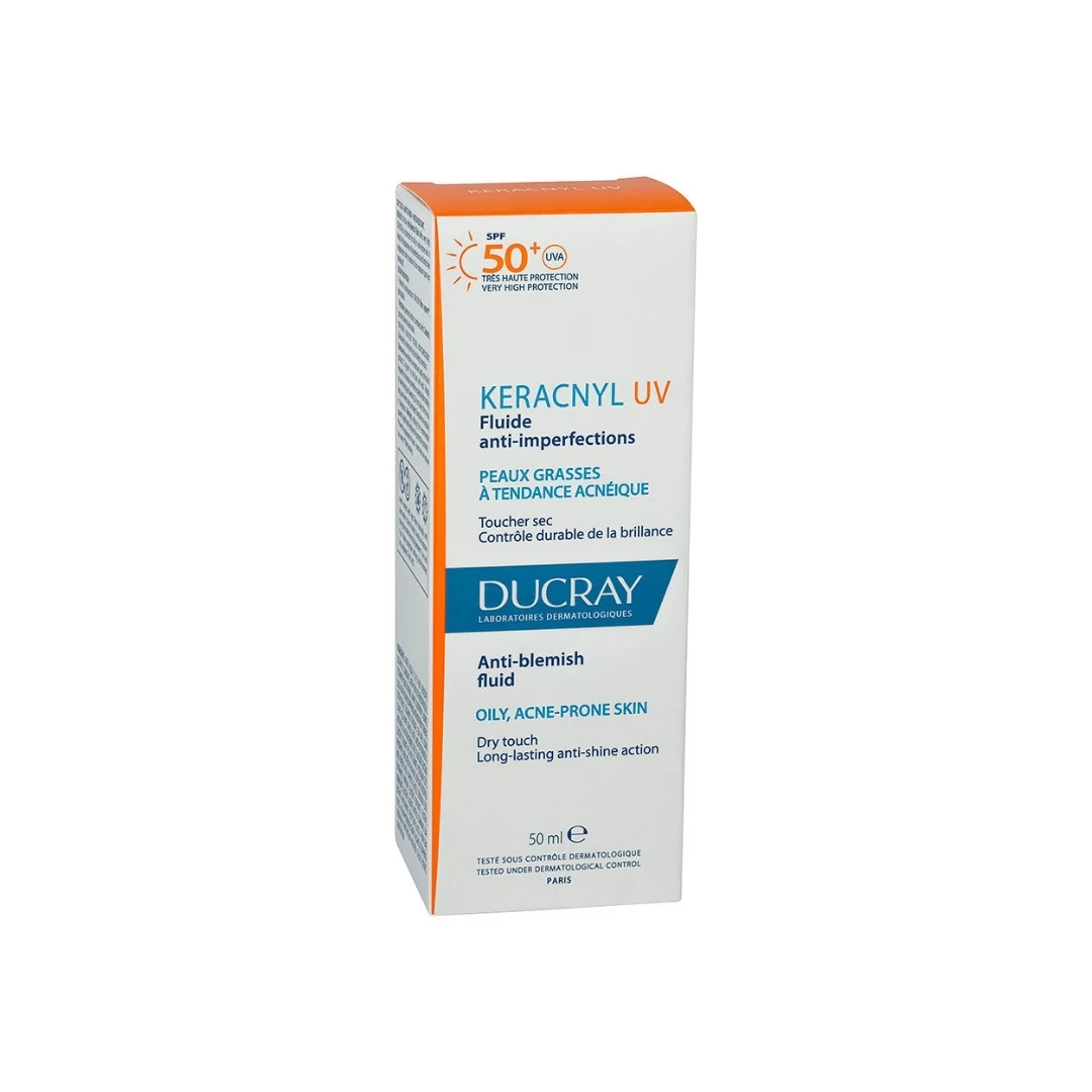 DUCRAY KERACNYL UV Fluid SPF 50+ Protiv Akni i Bubuljica 50 mL