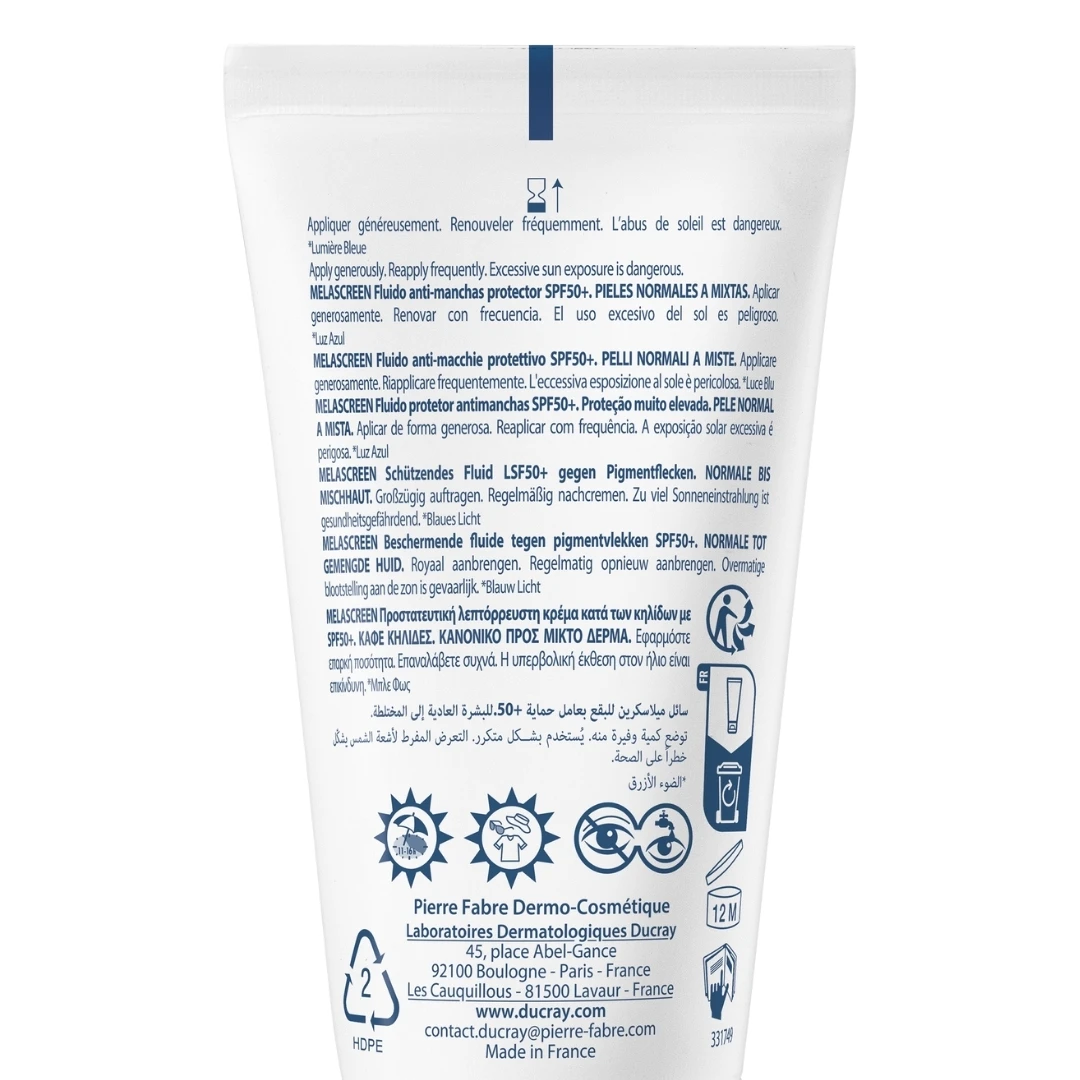 DUCRAY MELASCREEN Fluid SPF50+ Protiv Hiperpigmentacija i Fleka na Licu 50 mL