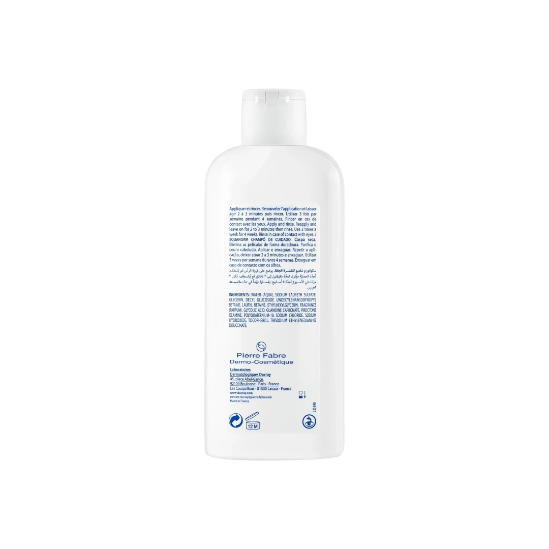 DUCRAY SQUANORM Šampon Protiv Suve Peruti Squanorm Anti-Dandruff Treatment Shampoo Dry Dandruff 200 ml